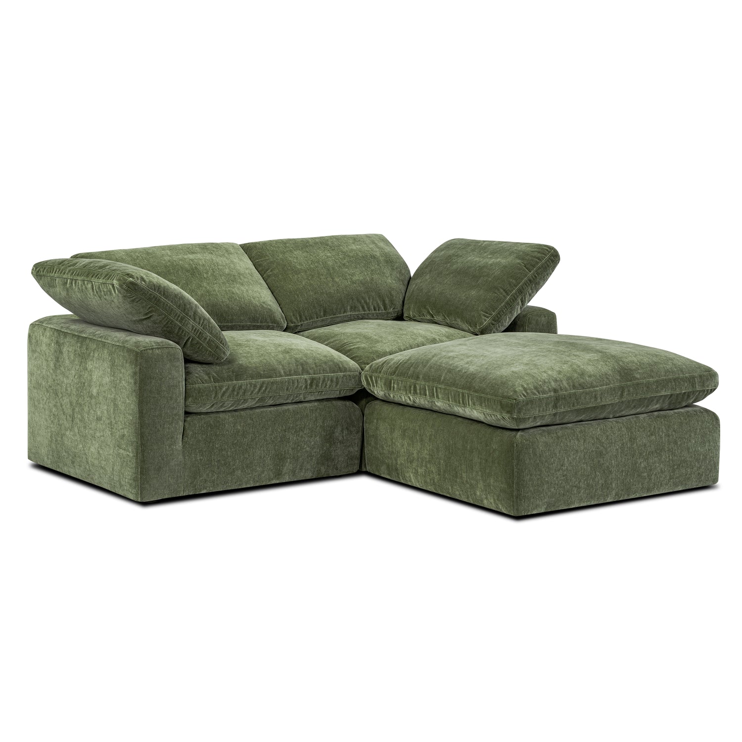 3-Seat Aspen Modular Sectional | Sagano Green 