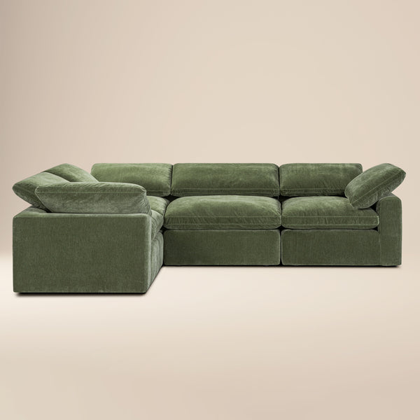 4-Seat Aspen Modular Sectional | Sagano Green