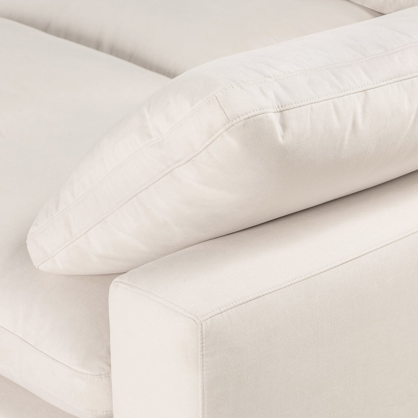 Aspen 118" Modular 5-Piece Pit Lounge Sectional | Linen White