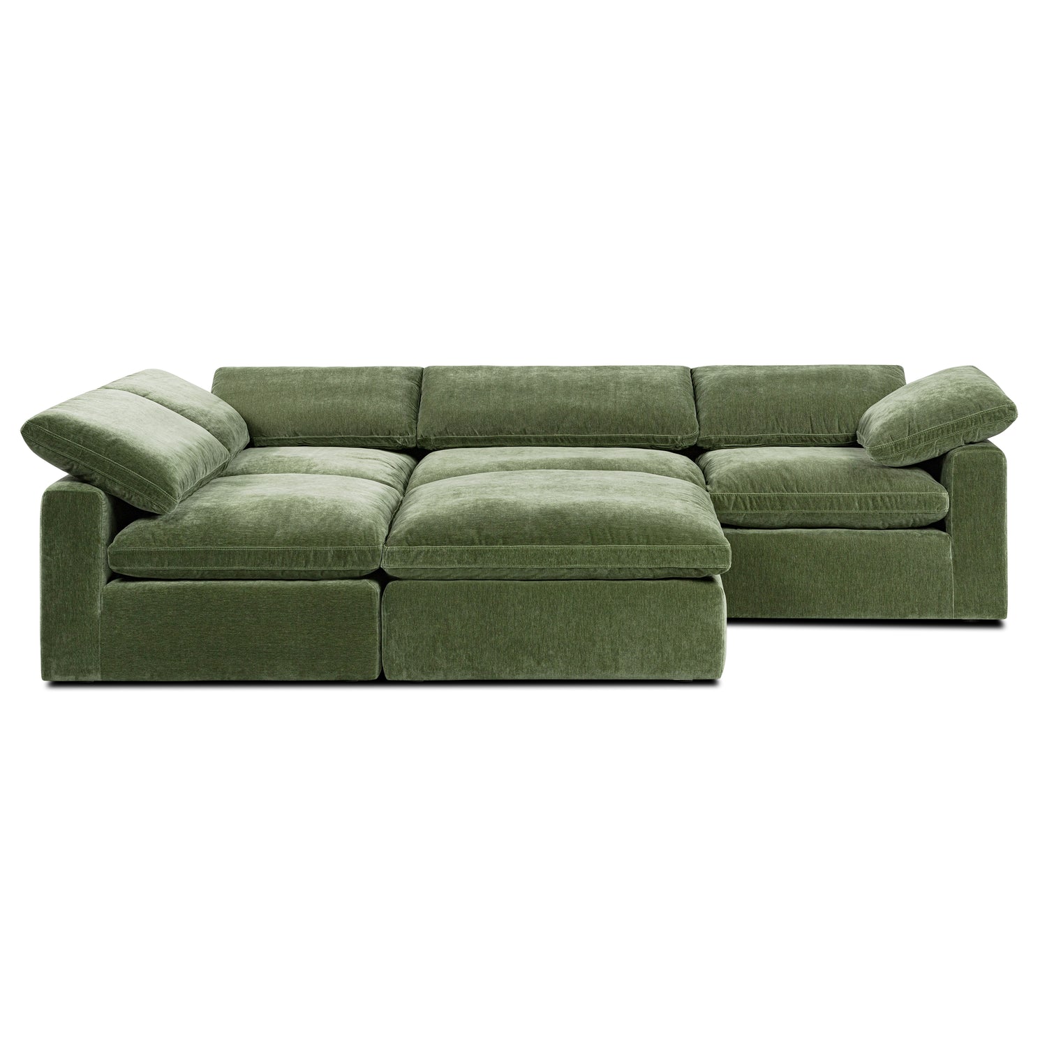 5-Seat Aspen Modular Sectional | Sagano Green 