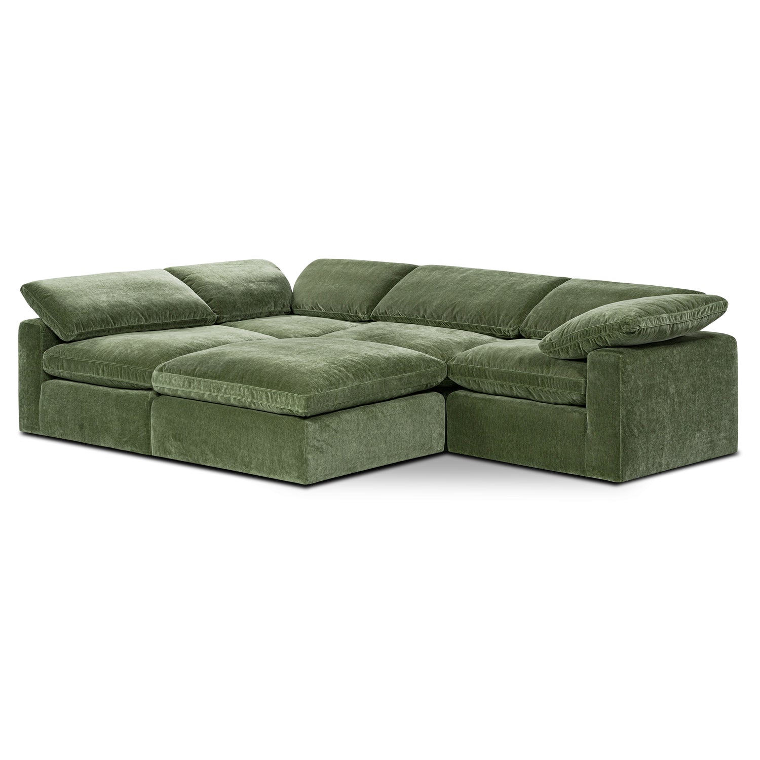 5-Seat Aspen Modular Sectional | Sagano Green 