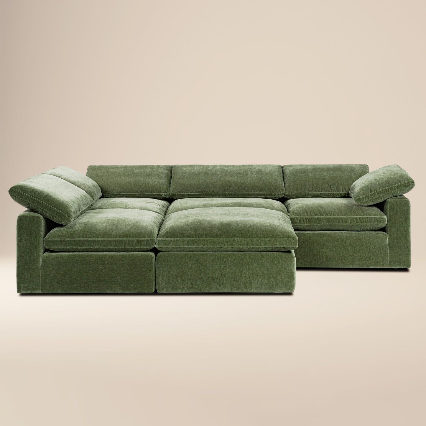 5-Seat Aspen Modular Sectional | Sagano Green