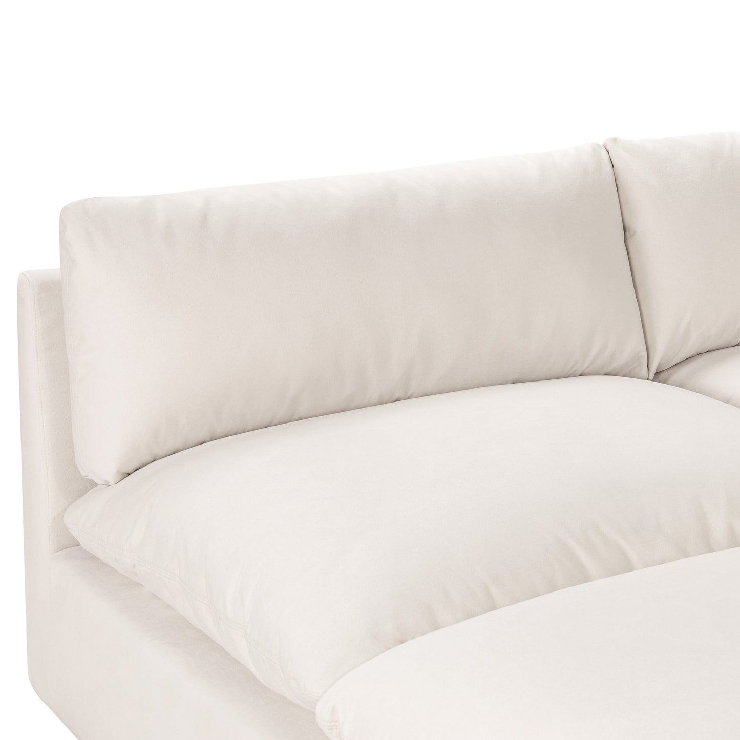 Davos 162" Modular 8-Piece Pit Lounge Sectional | Linen White