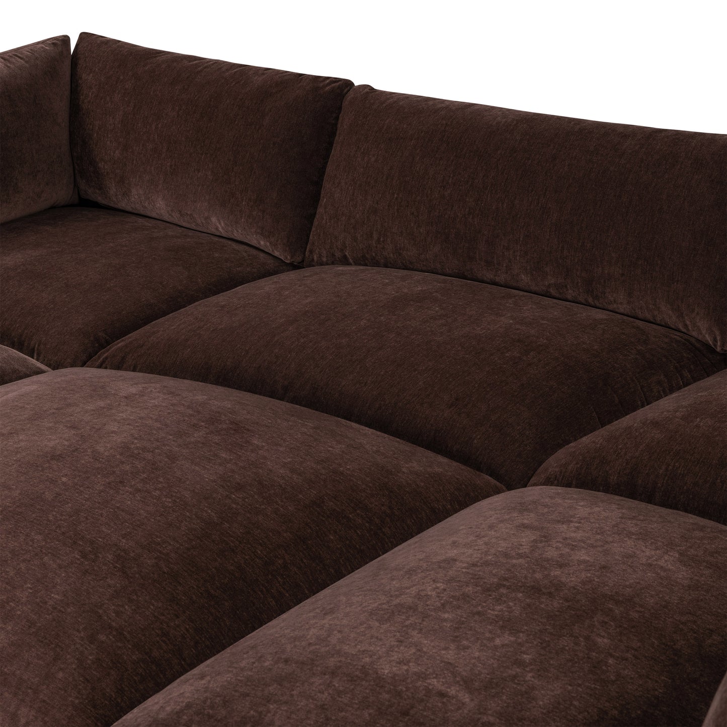 Davos 162" Modular 8-Piece Pit Lounge Sectional | Sable Brown