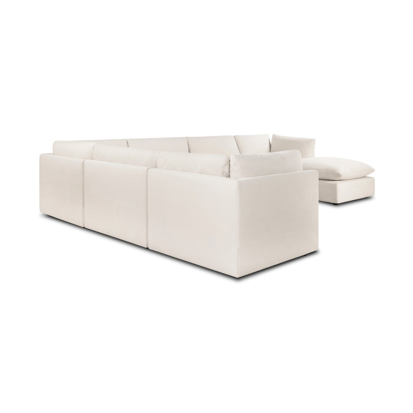 Davos 162" Modular 7-Piece L-Shaped Sectional with Chaise | Linen White