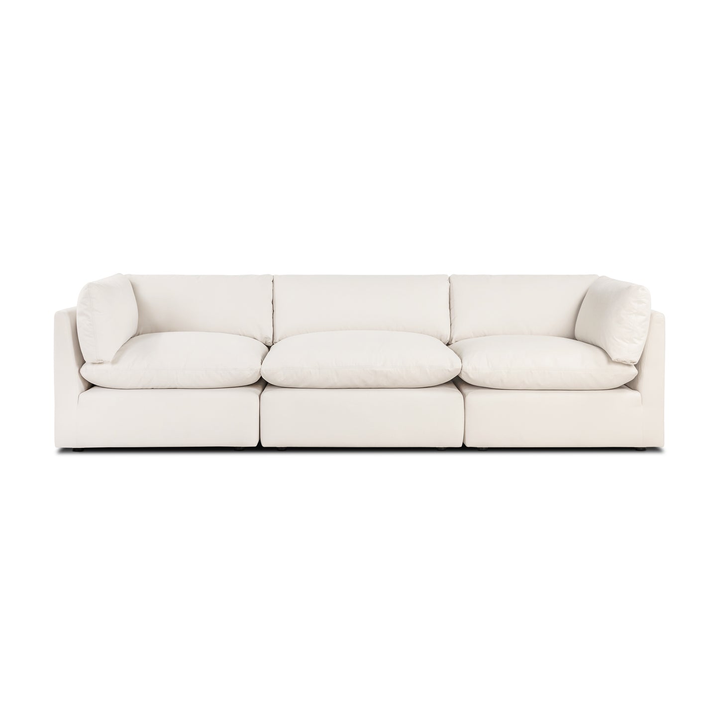 Davos 122" Modular 3-Piece Sofa | Linen White