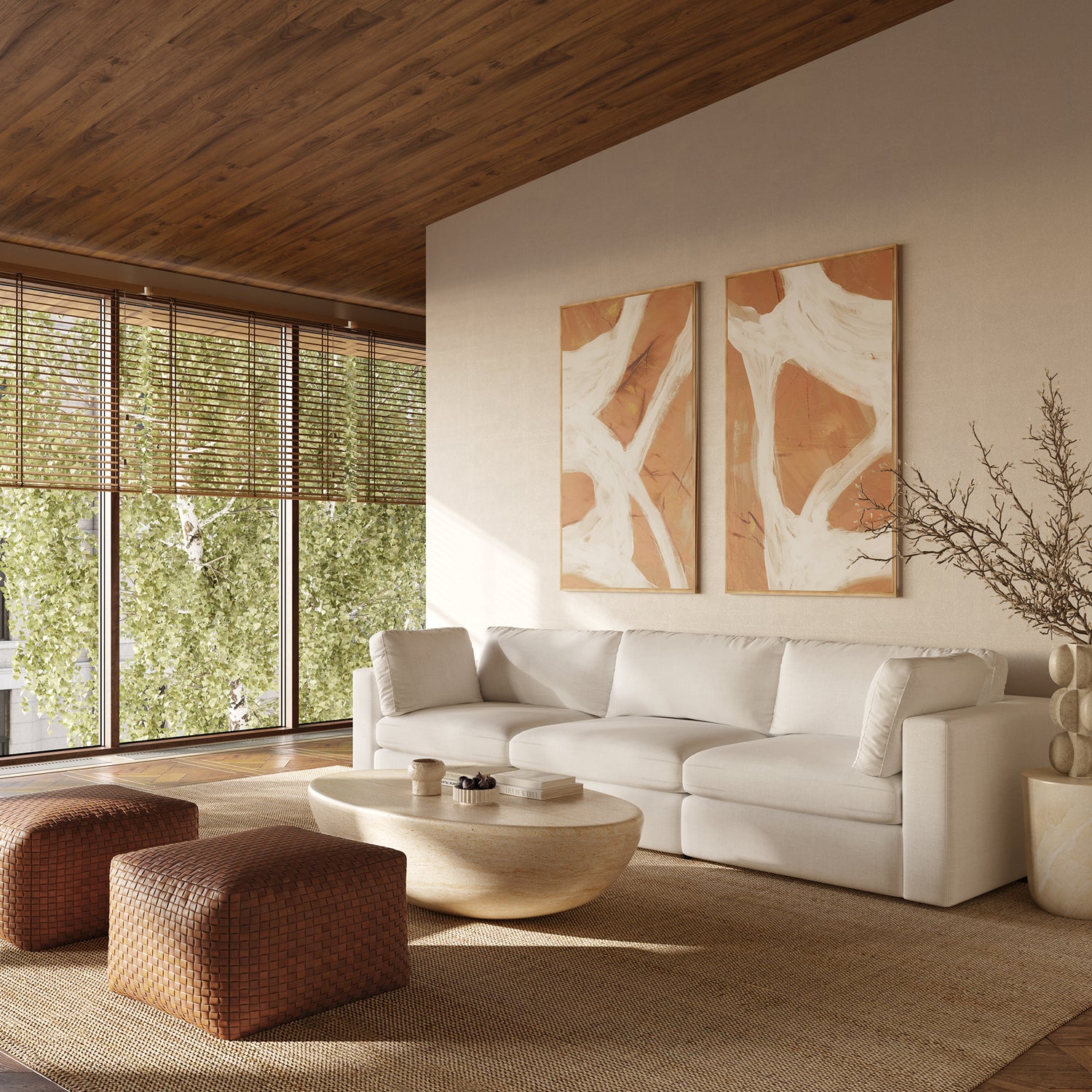 3-Seat Vari Modular Sofa | Cotton White 
