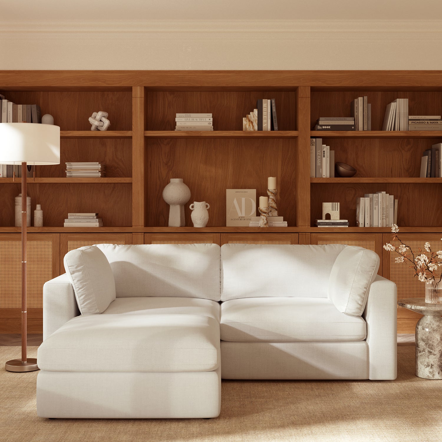 3-Seat Vari Modular Sectional | Cotton White lifestyle_image