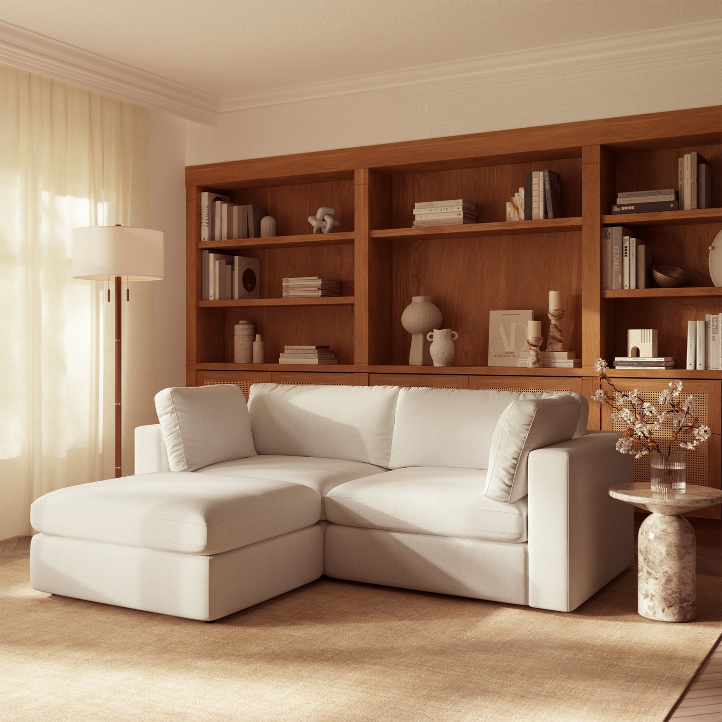 3-Seat Vari Modular Sectional | Cotton White