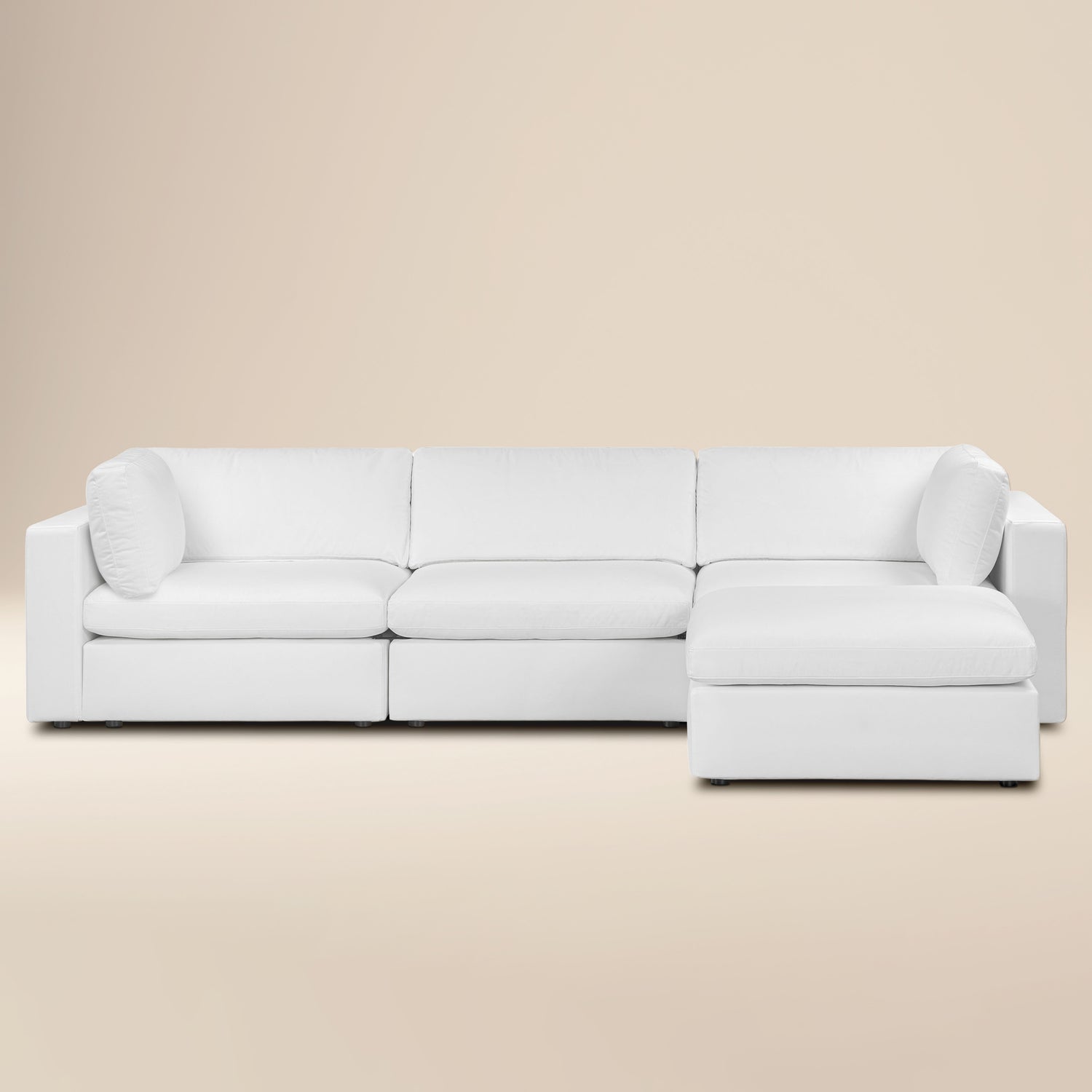 4-Seat Vari Modular Sectional | Cotton White 