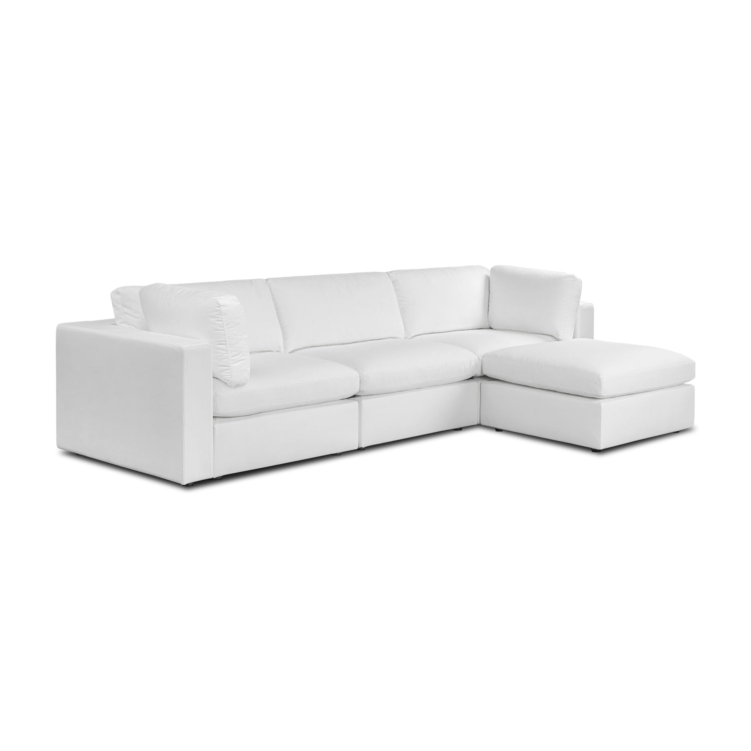 4-Seat Vari Modular Sectional | Cotton White 