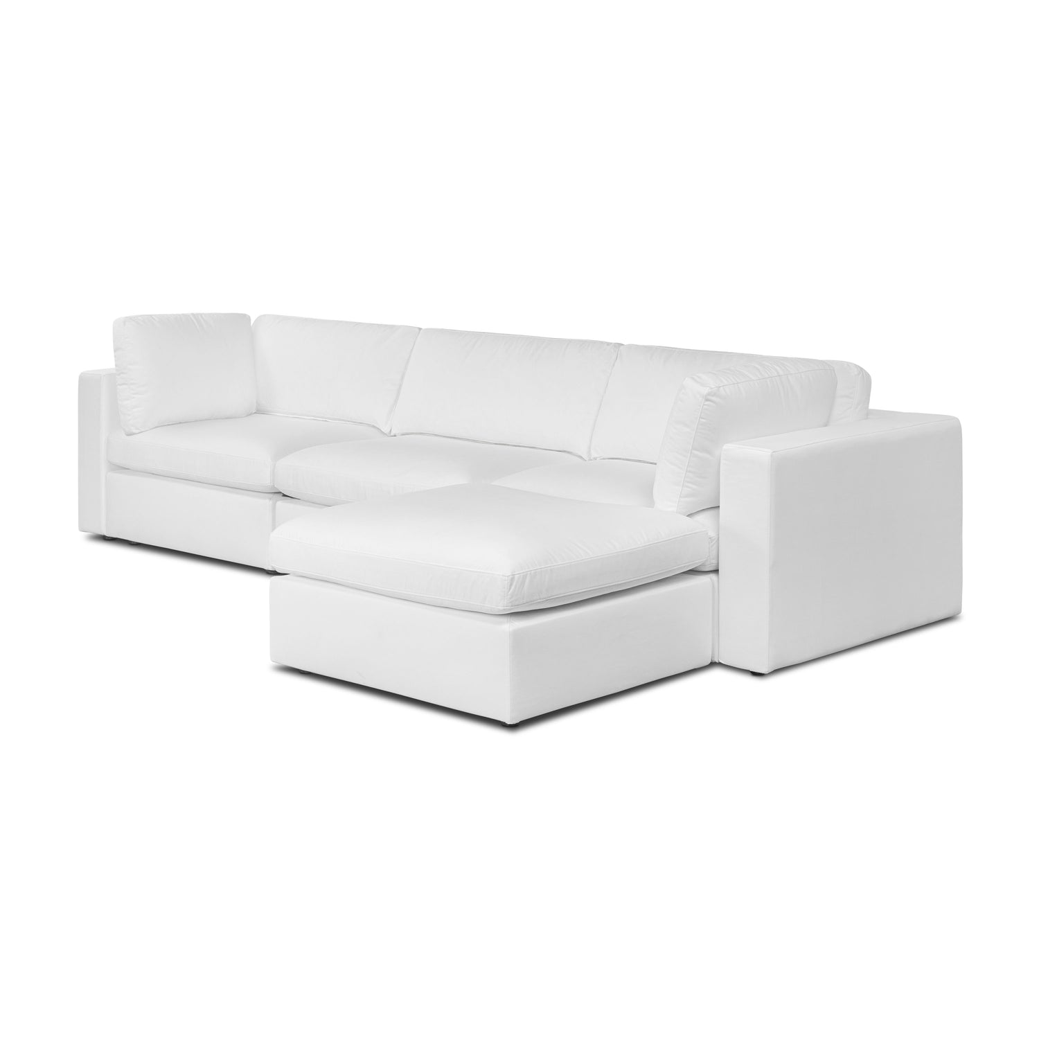 4-Seat Vari Modular Sectional | Cotton White 