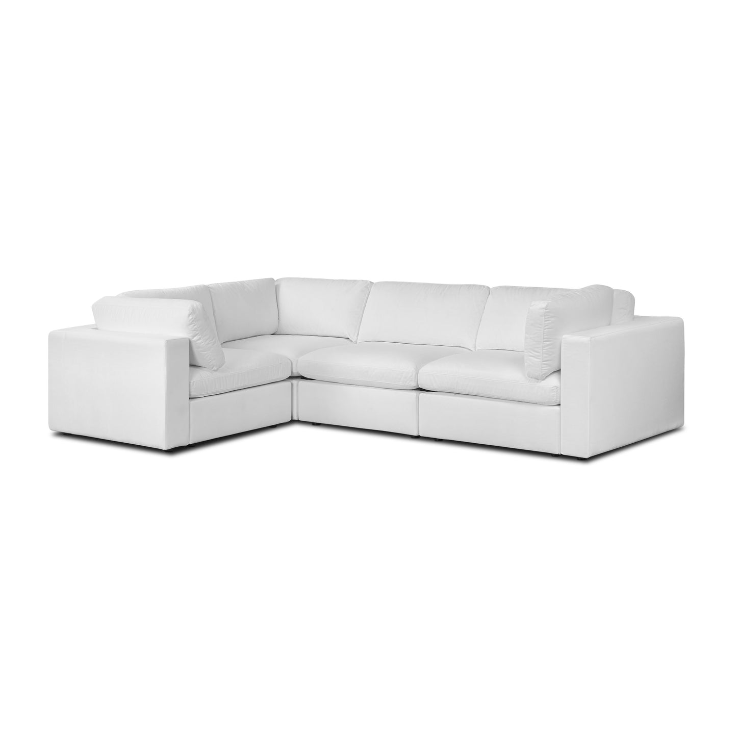 4-Seat Vari Modular L-Sectional | Cotton White
