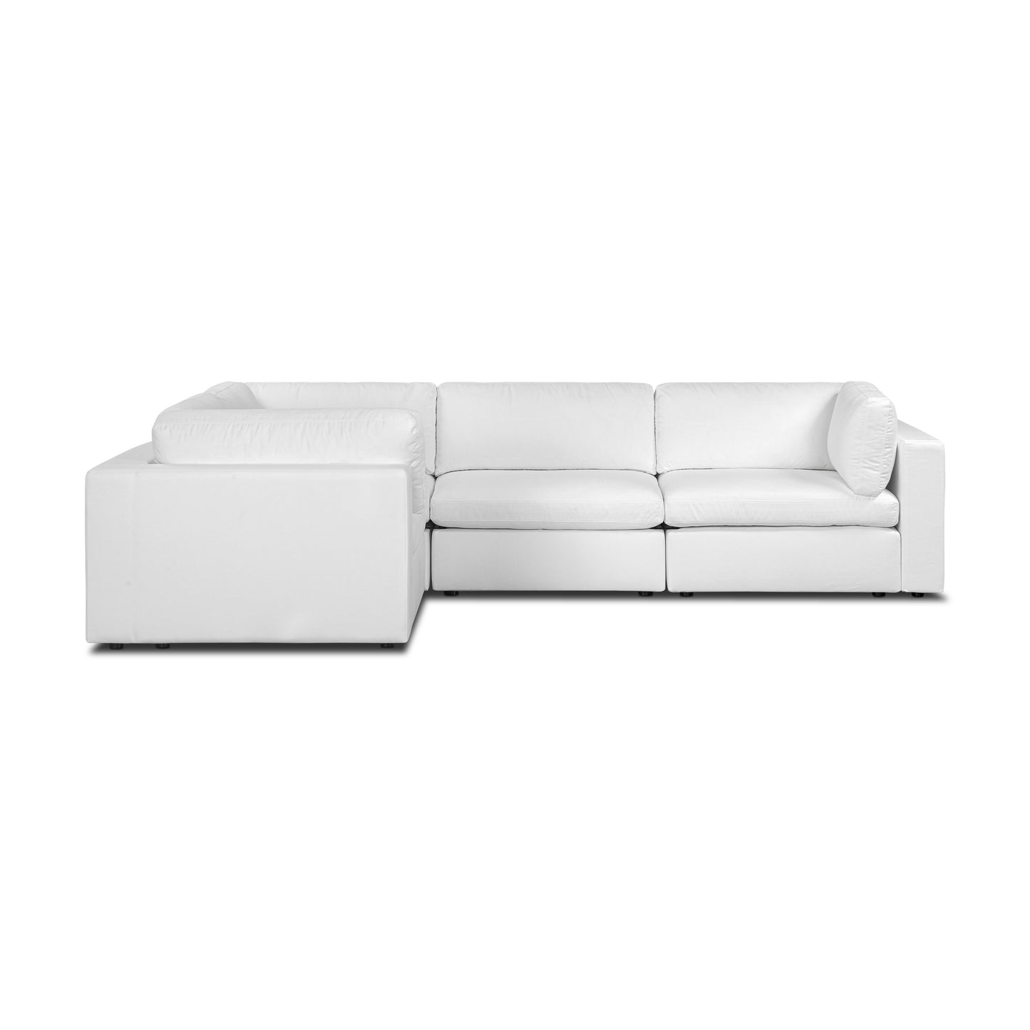 4-Seat Vari Modular L-Sectional | Cotton White