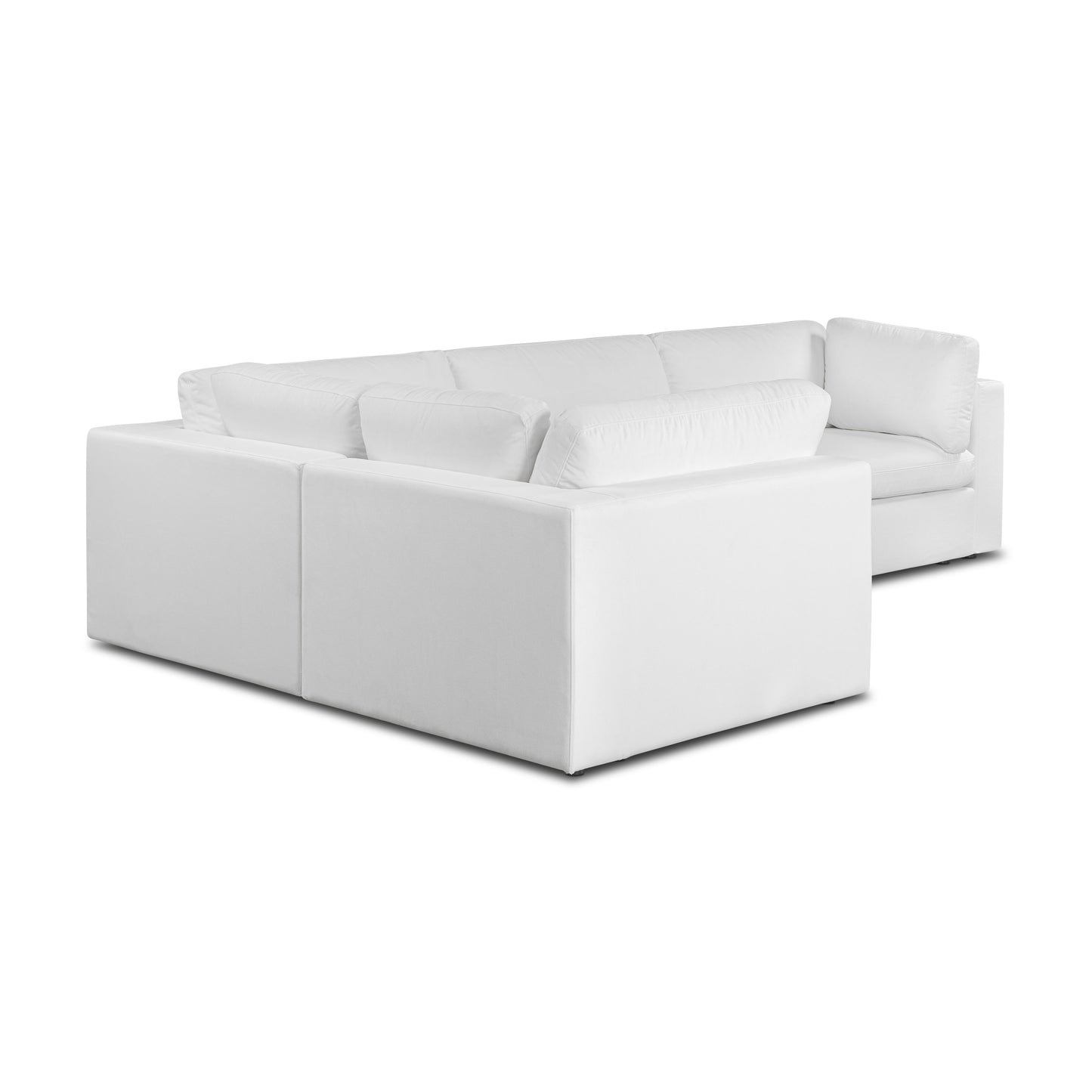 4-Seat Vari Modular L-Sectional | Cotton White