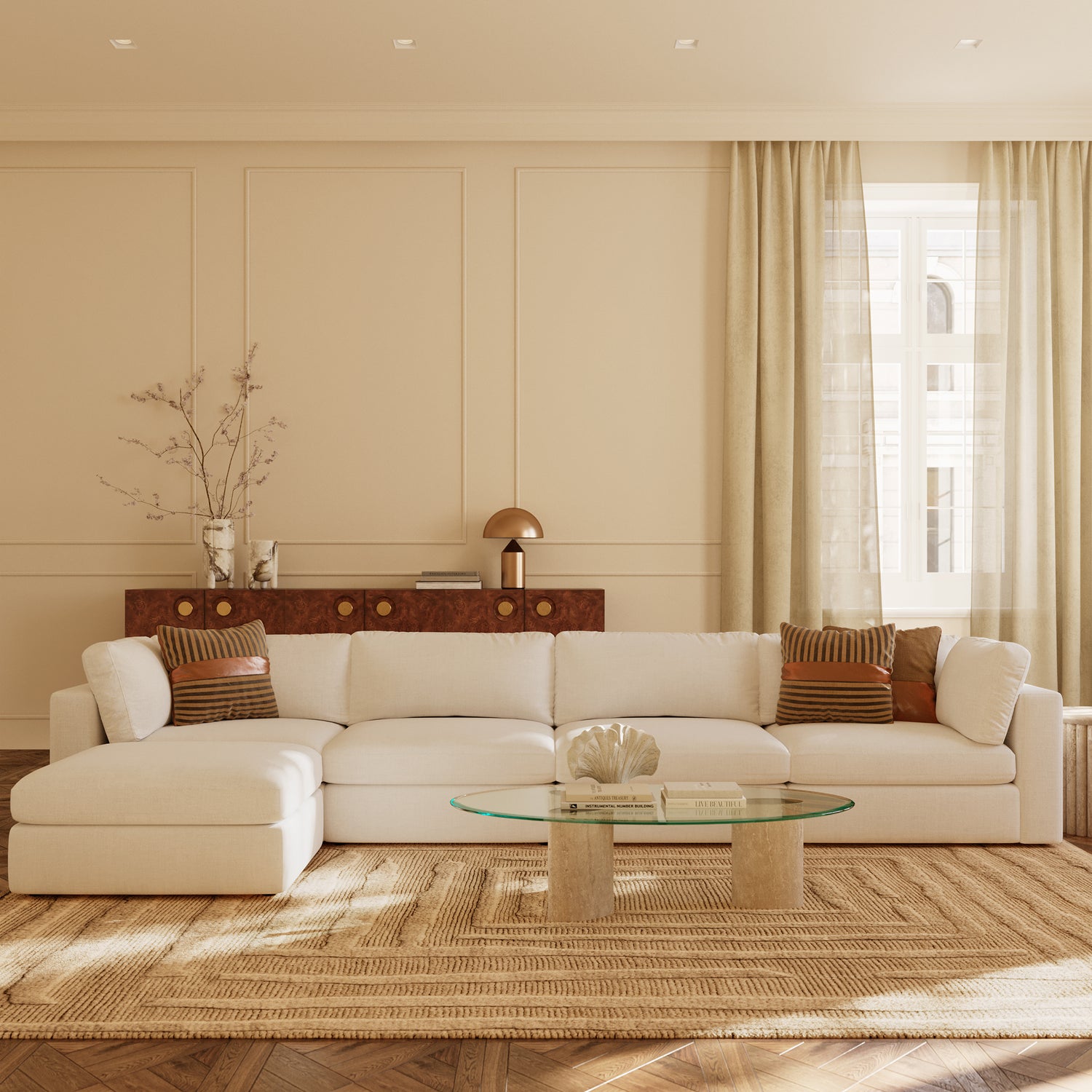 5-Seat Vari Modular Sectional | Cotton White 