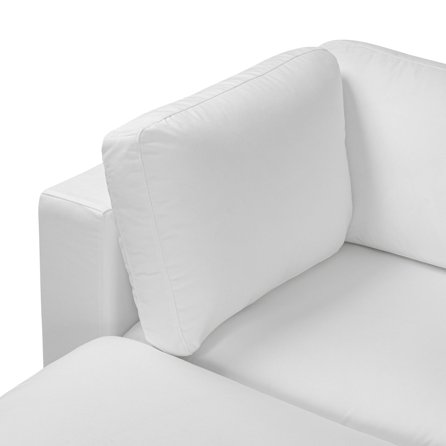 6-Seat Vari Modular Double Chaise Sectional | Cotton White