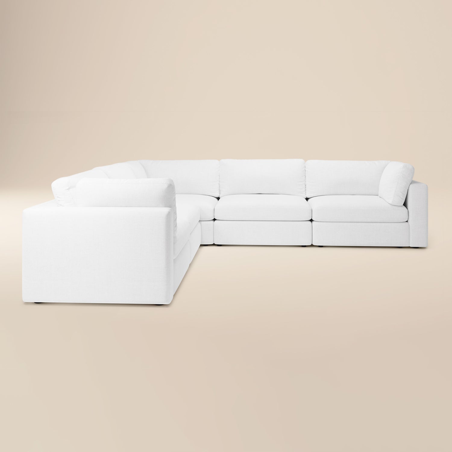 5-Seat Vari Modular Corner Sectional | Cotton White 