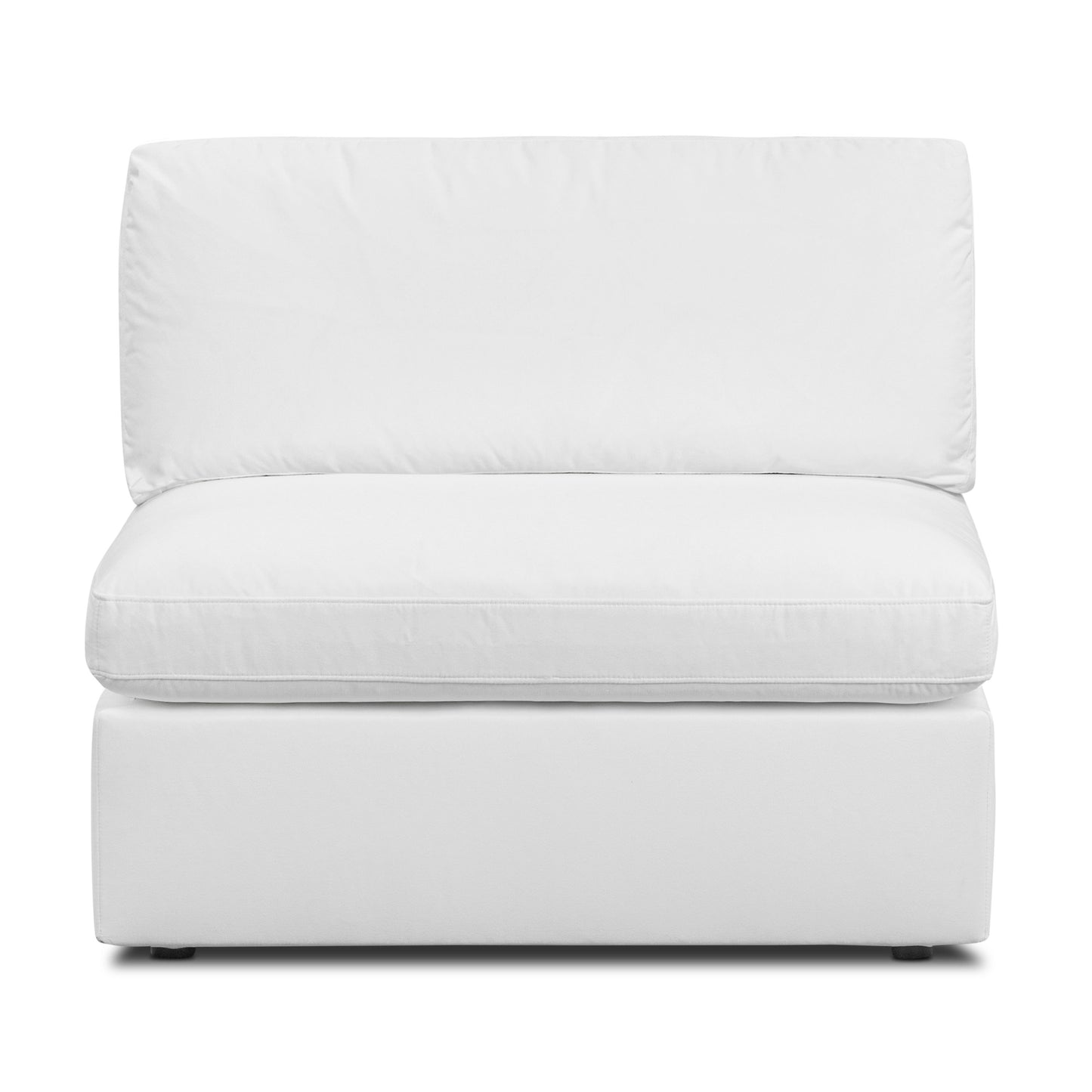 Vari Modular Armless Chair | Cotton White