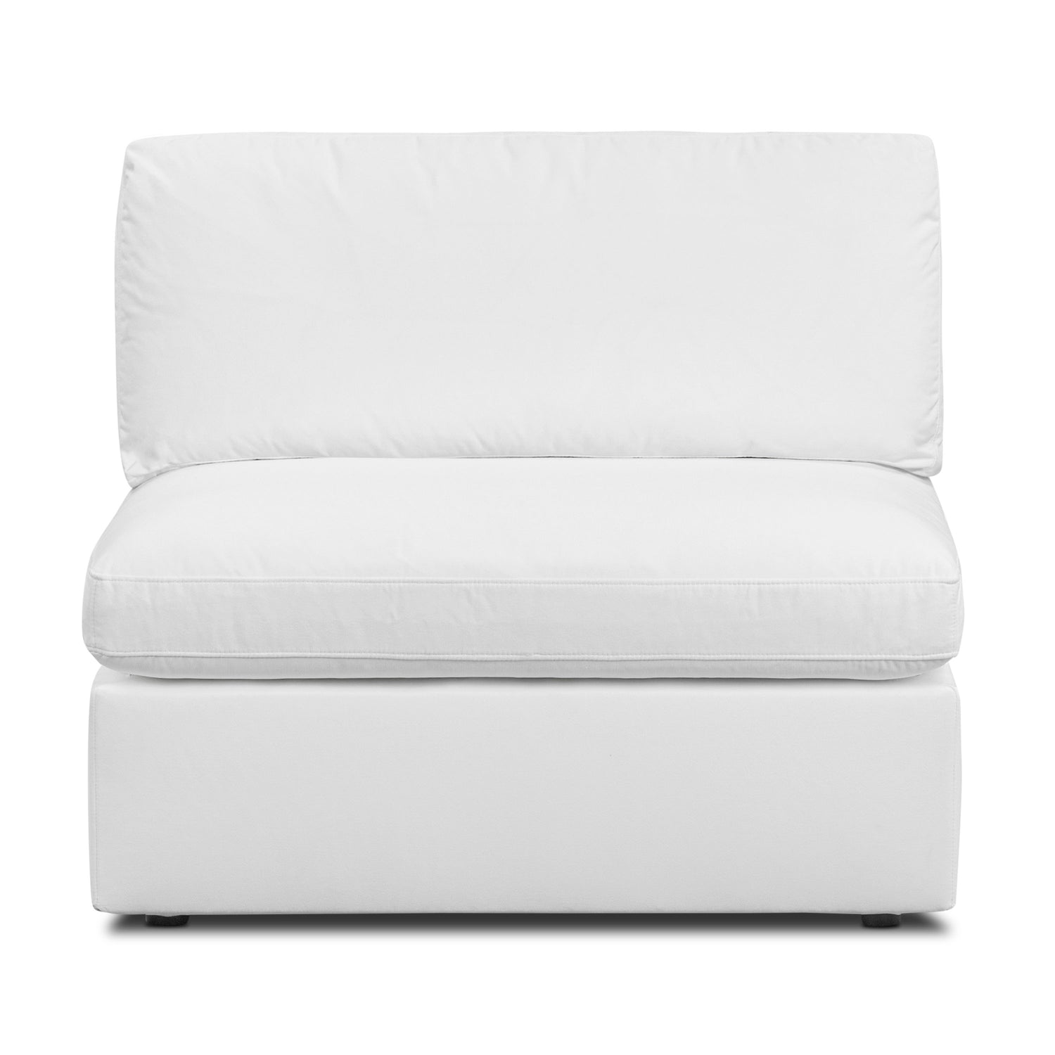 Vari Modular Armless Chair | Cotton White 