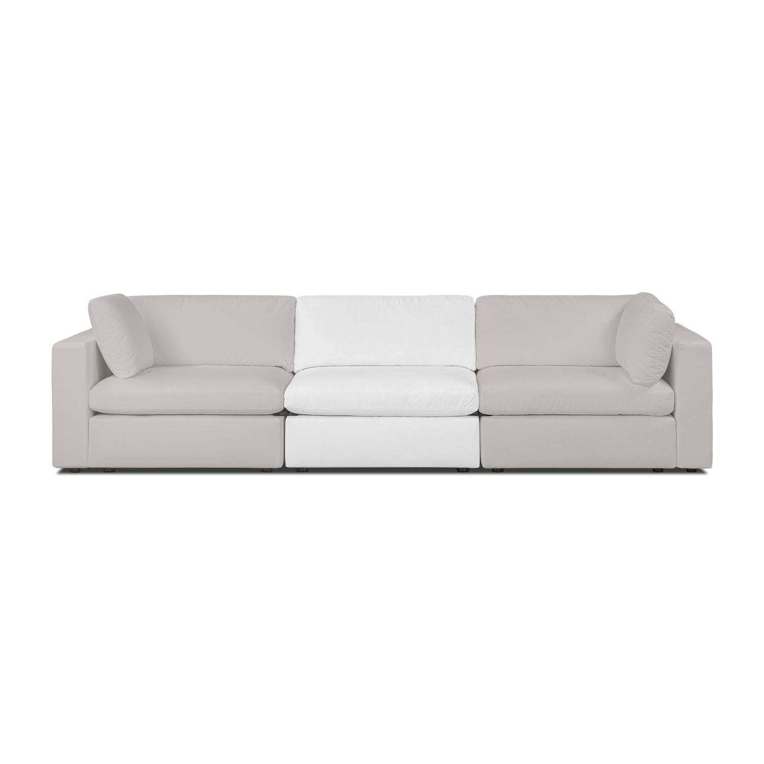 Vari Modular Armless Chair | Cotton White 