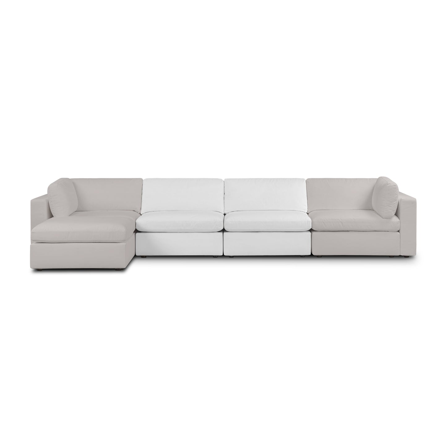 Vari Modular Armless Chair | Cotton White