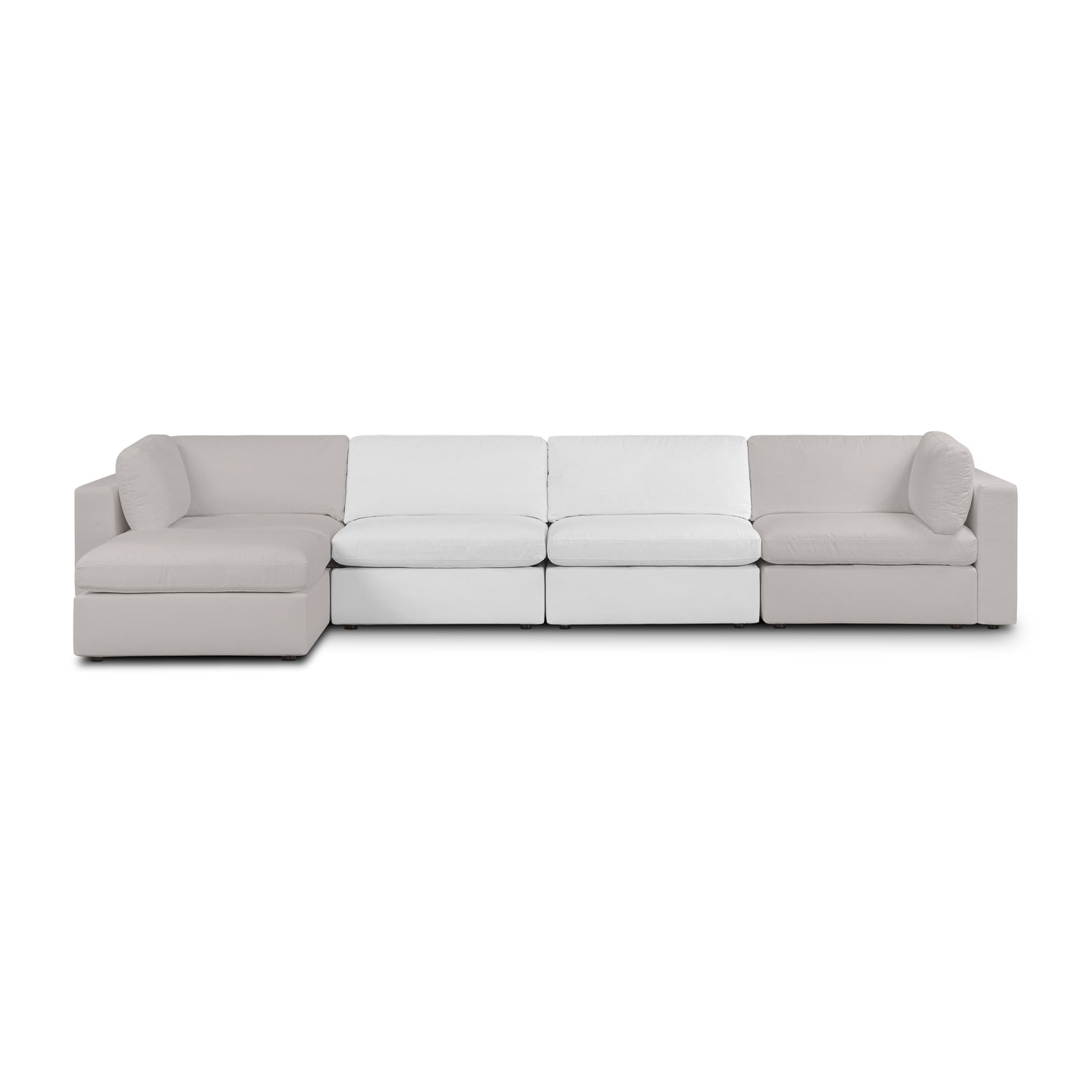 Vari Modular Armless Chair | Cotton White 