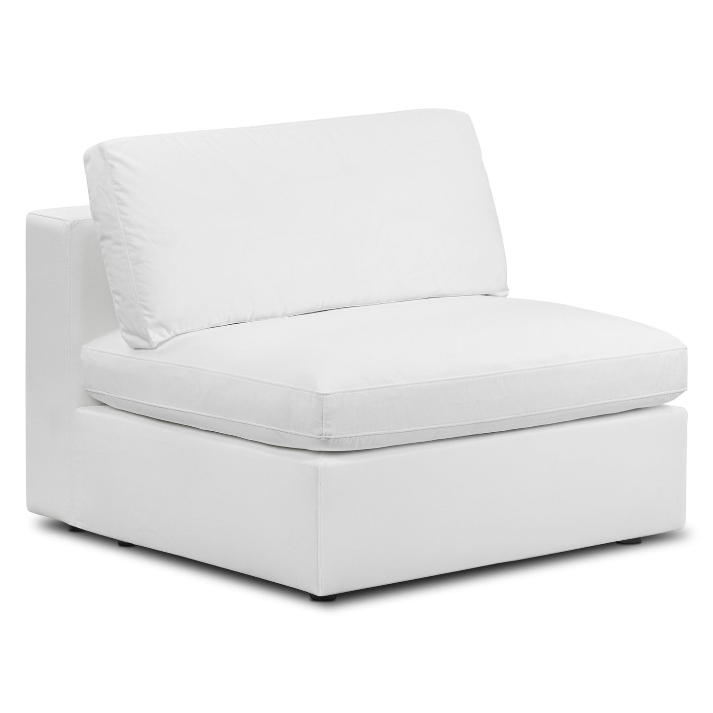 Vari Modular Armless Chair | Cotton White