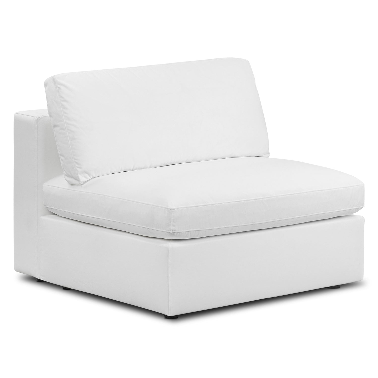 Vari Modular Armless Chair | Cotton White 