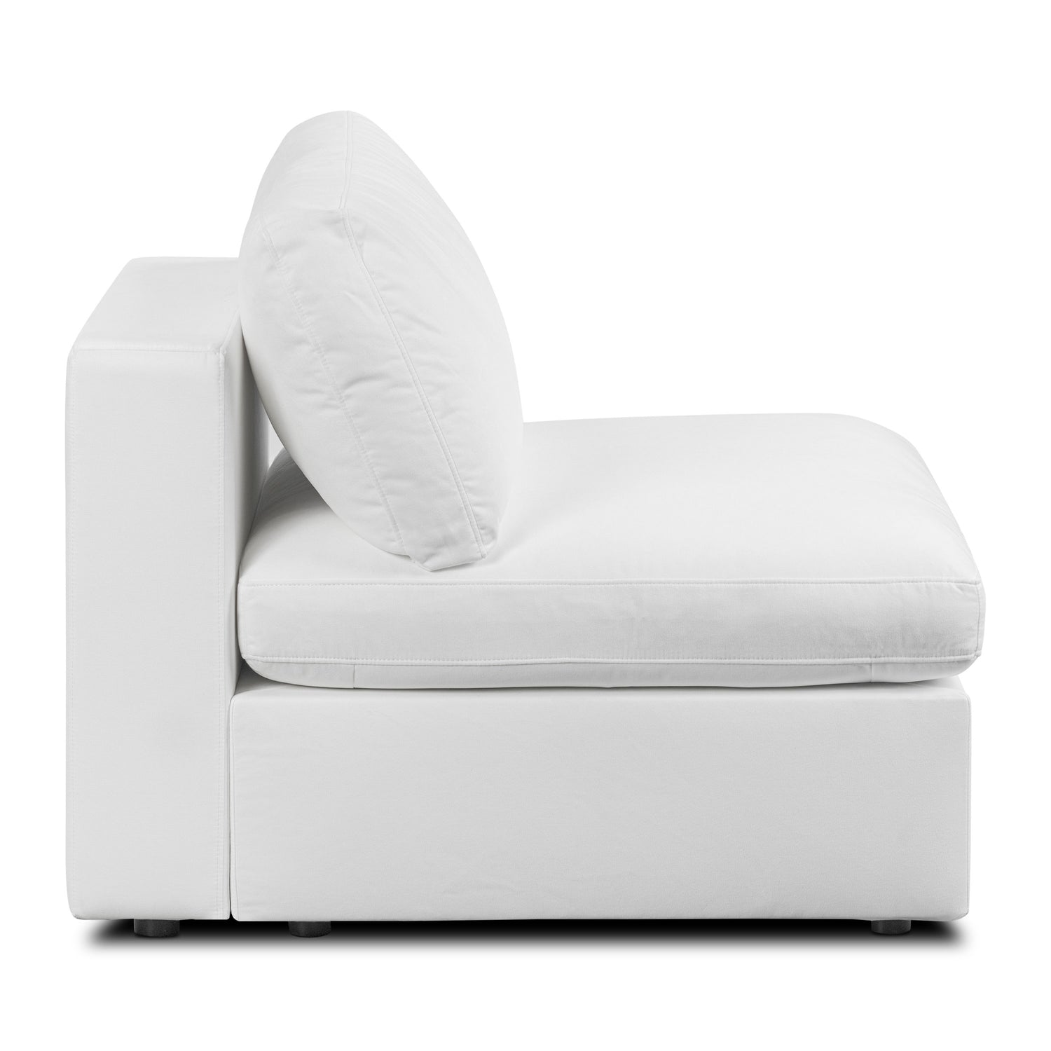 Vari Modular Armless Chair | Cotton White 