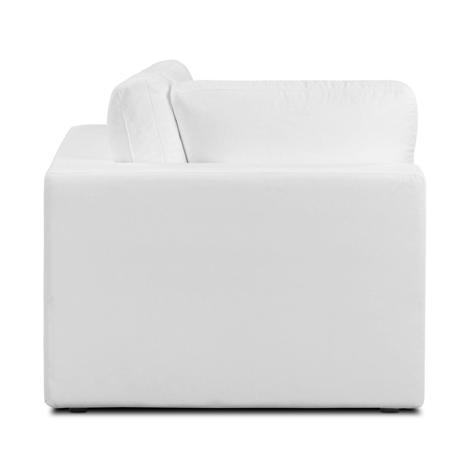 Vari Modular Left Arm Facing Corner + Arm Cushion | Cotton White 
