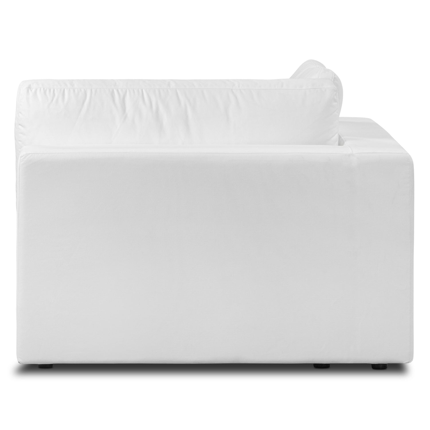 Vari Modular Left Arm Facing Corner + Arm Cushion | Cotton White 