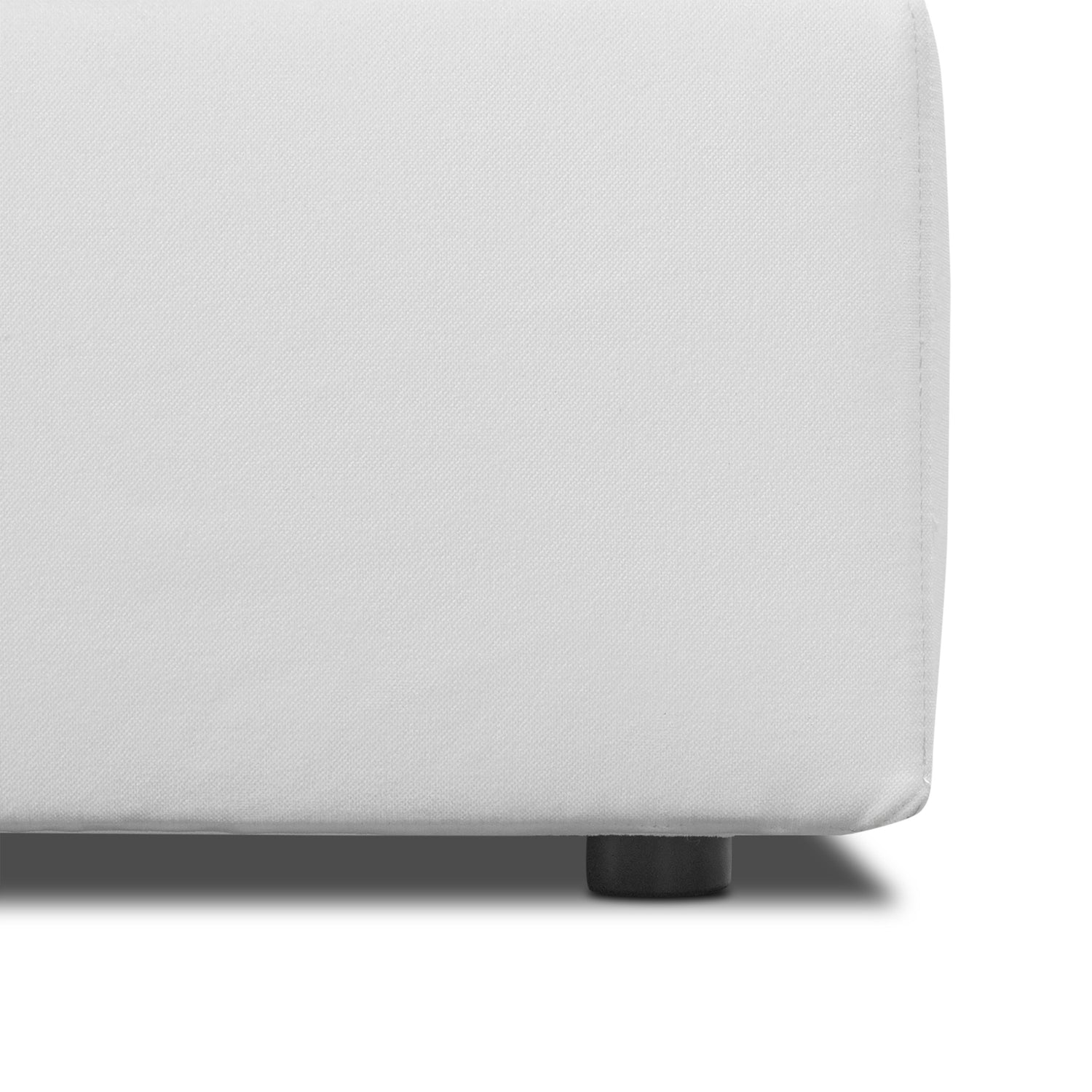 Vari Modular Left Arm Facing Corner + Toss Pillow | Cotton White 