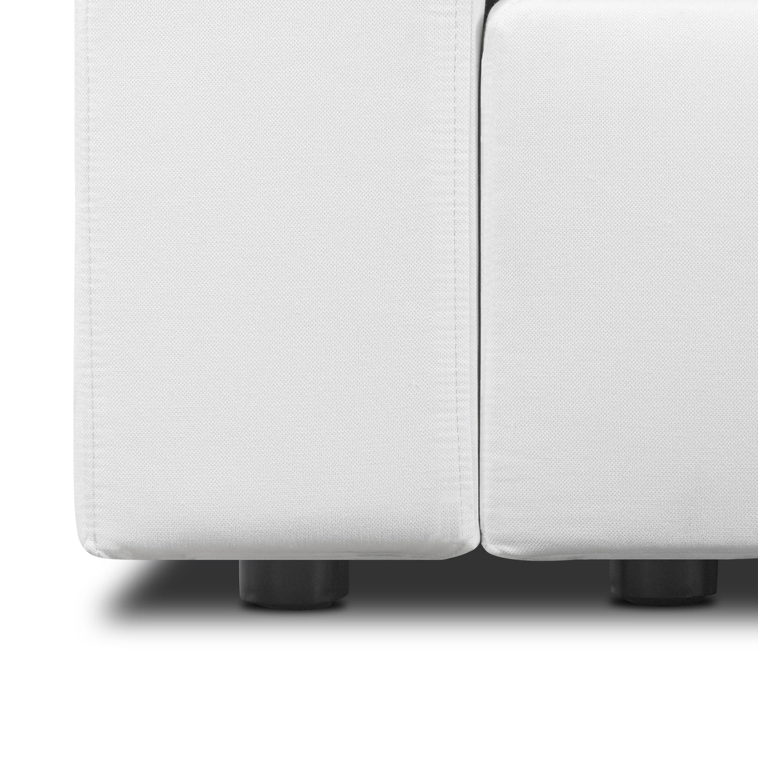 Vari Modular Left Arm Facing Corner + Toss Pillow | Cotton White 