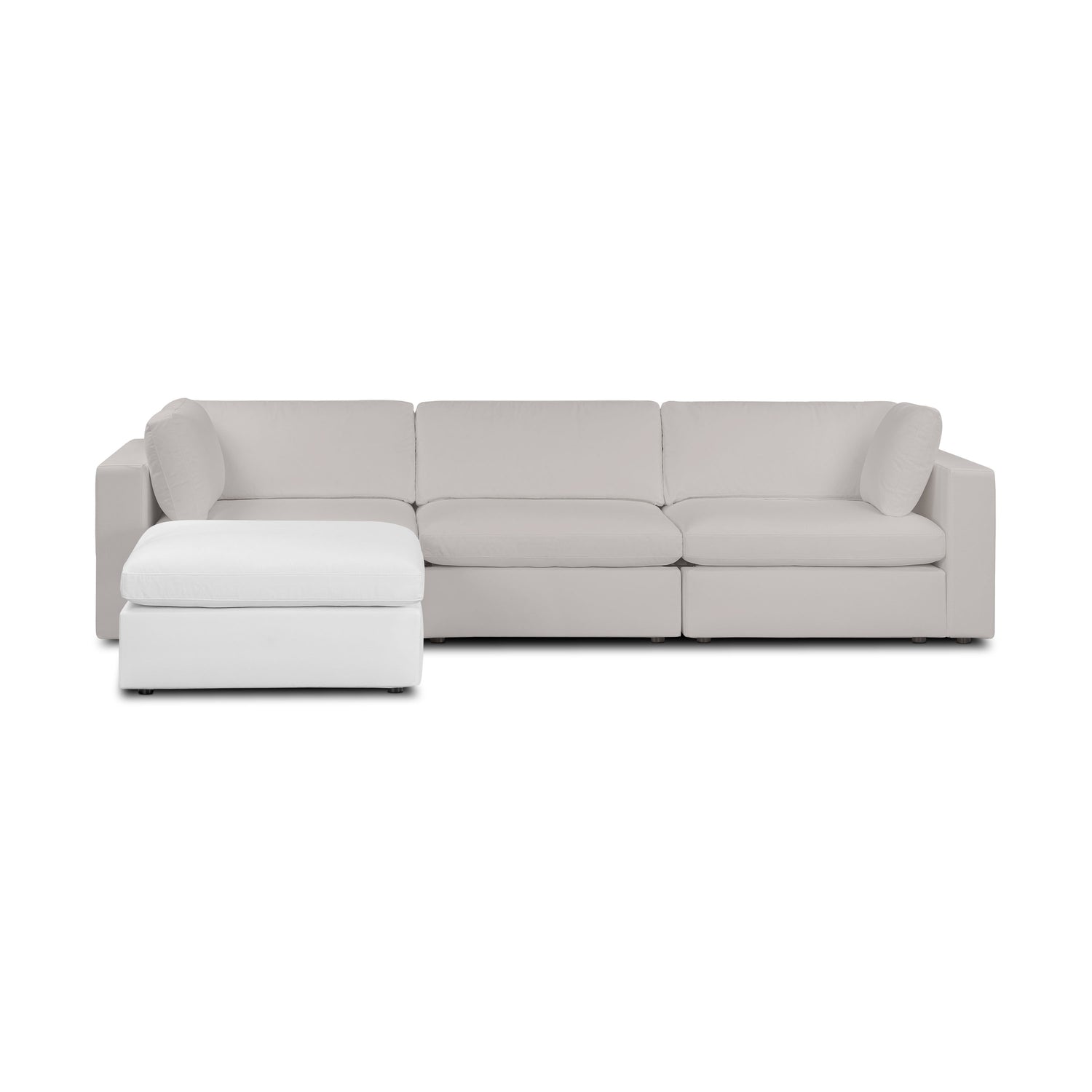 Vari Modular Ottoman | Cotton White 