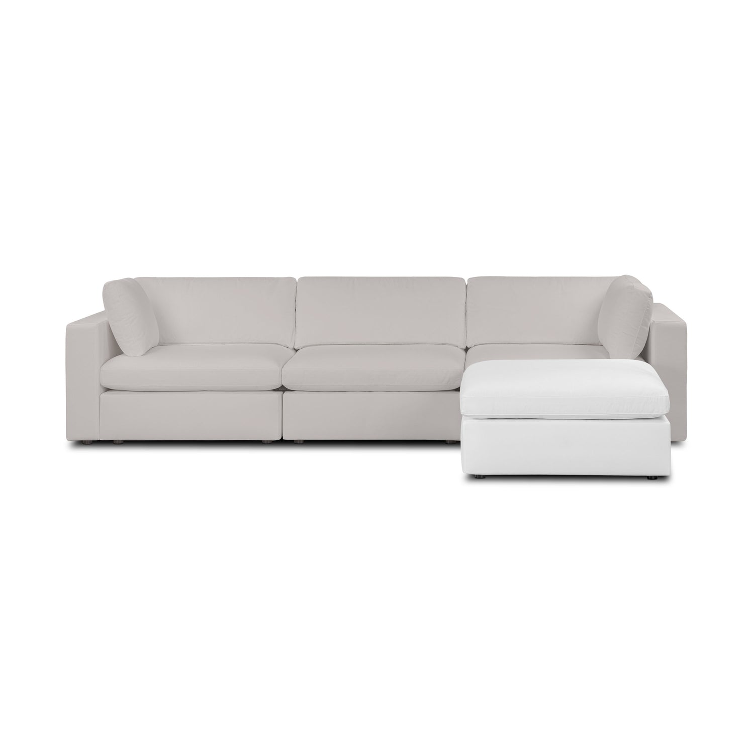 Vari Modular Ottoman | Cotton White 