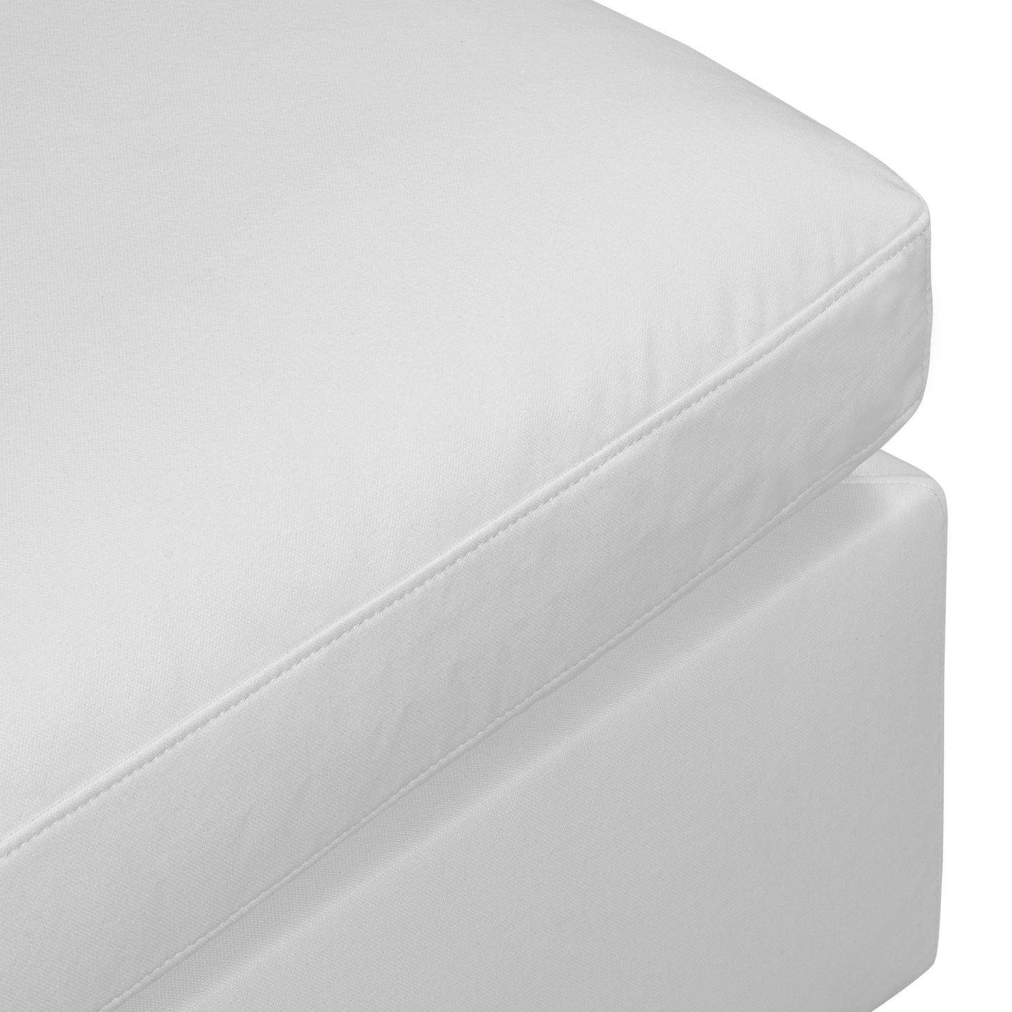Vari Modular Ottoman | Cotton White