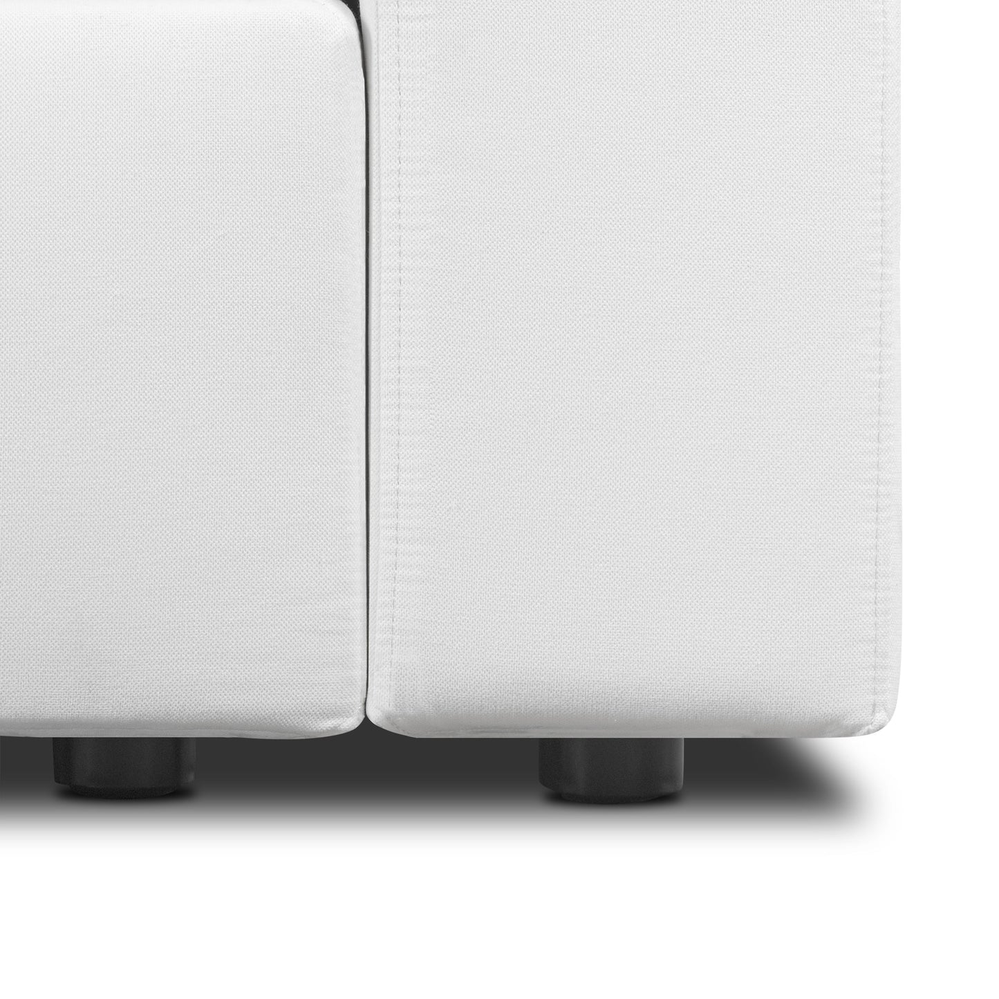 Vari Modular Right Arm Facing Corner + Arm Cushion | Cotton White