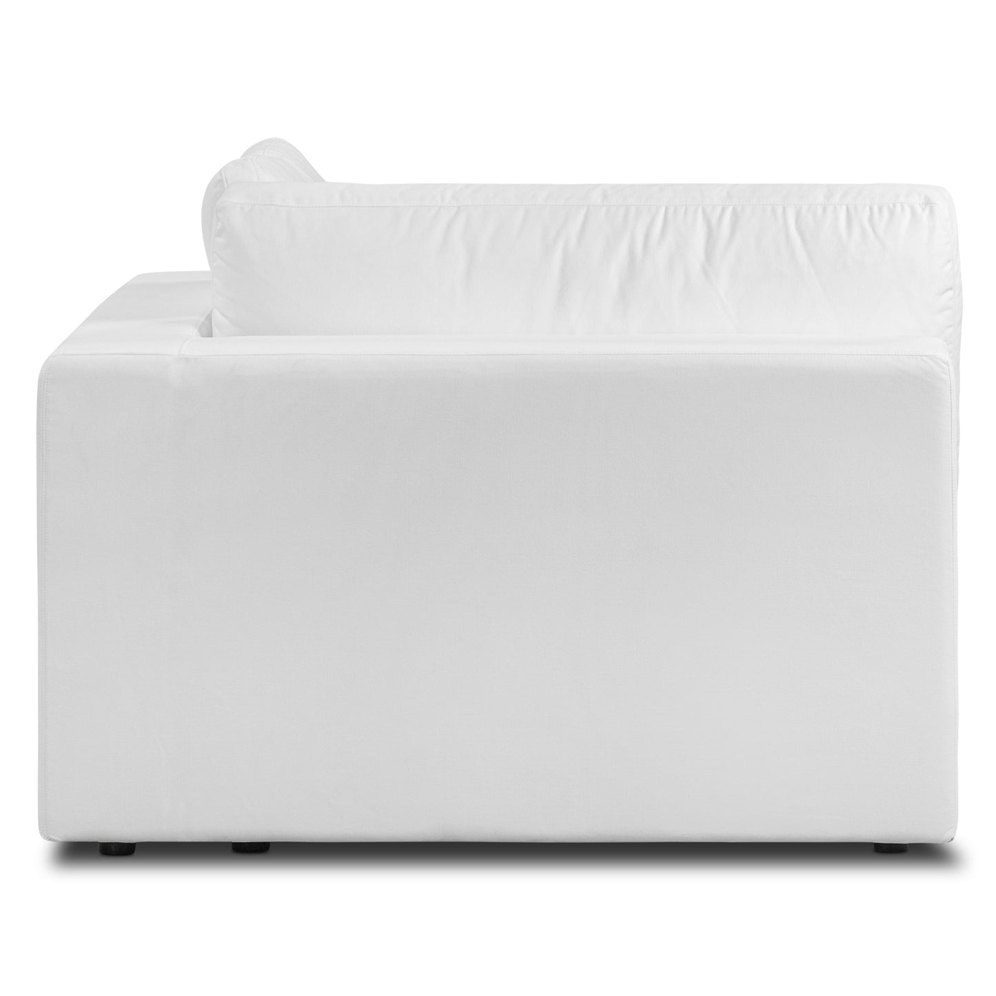 Vari Modular Right Arm Facing Corner + Arm Cushion | Cotton White