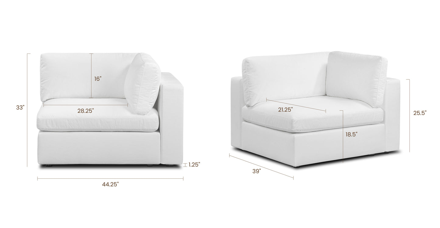 Cotton White, dimensions