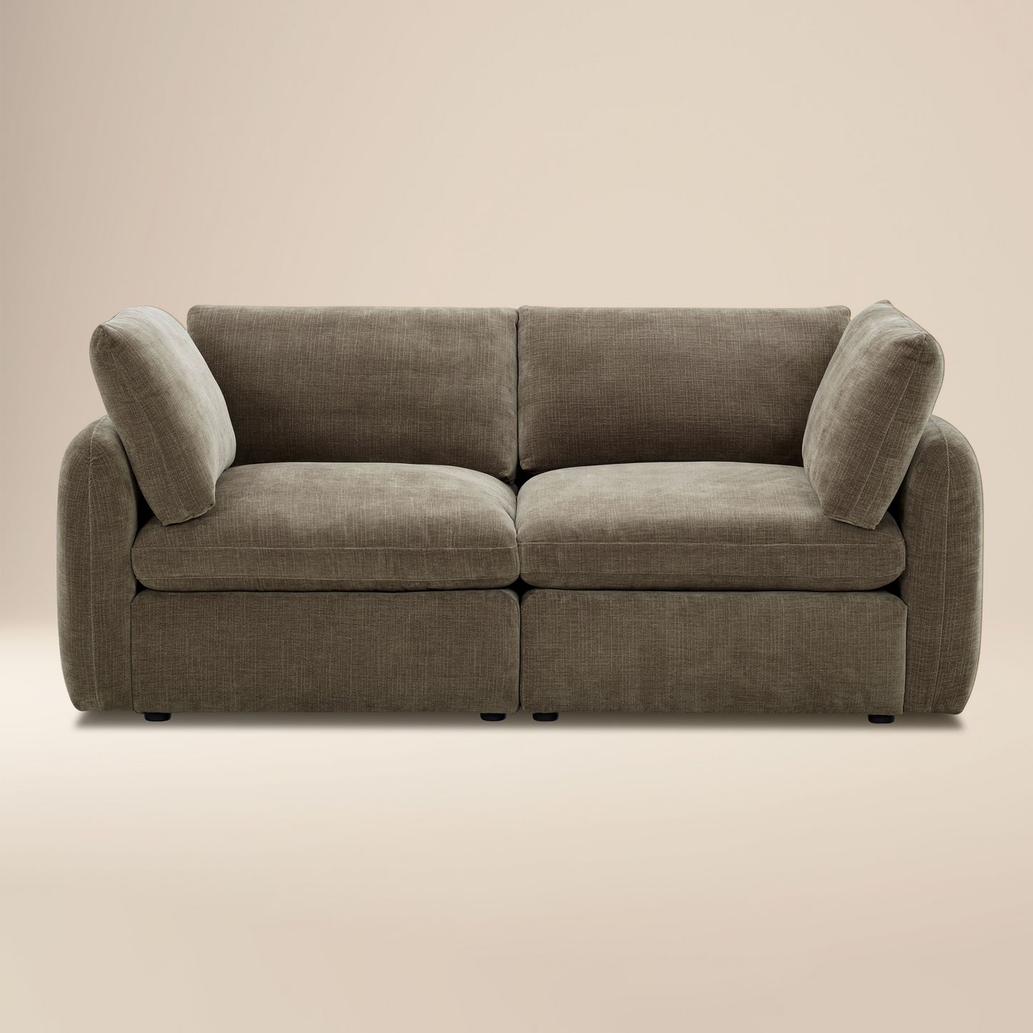 Tonga Modular 2-Piece Apartment Sofa | Clove Brown