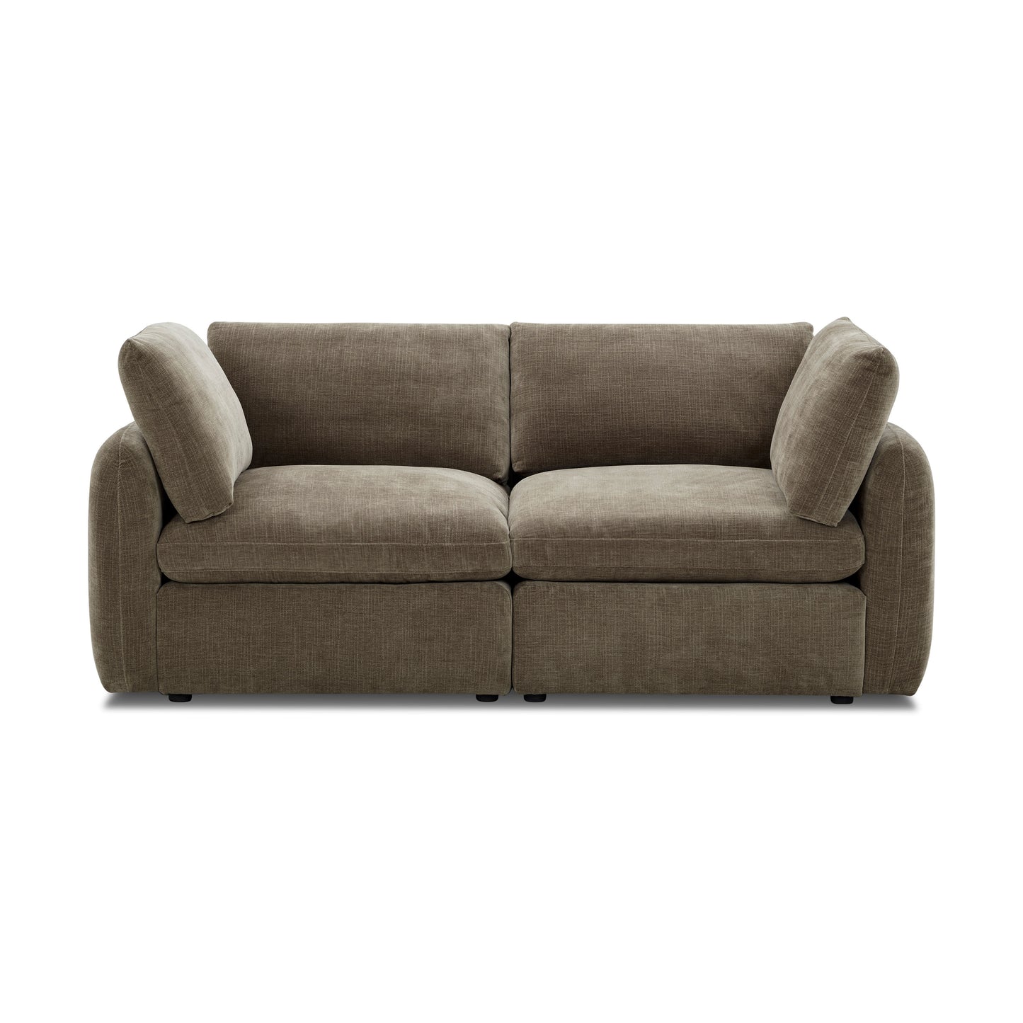 Tonga Modular 2-Piece Apartment Sofa | Clove Brown