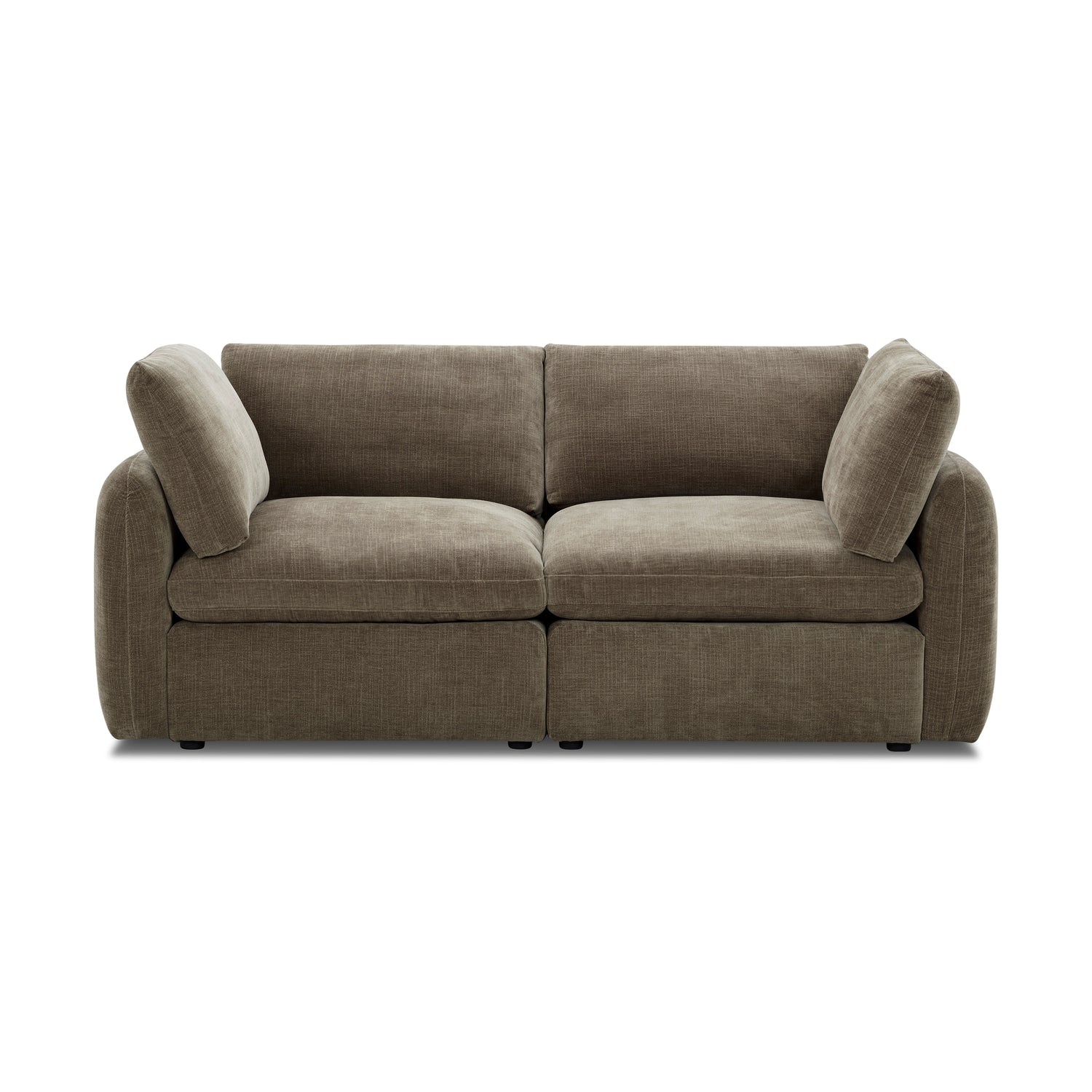 Tonga Modular 2-Piece Apartment Sofa | Clove Brown 