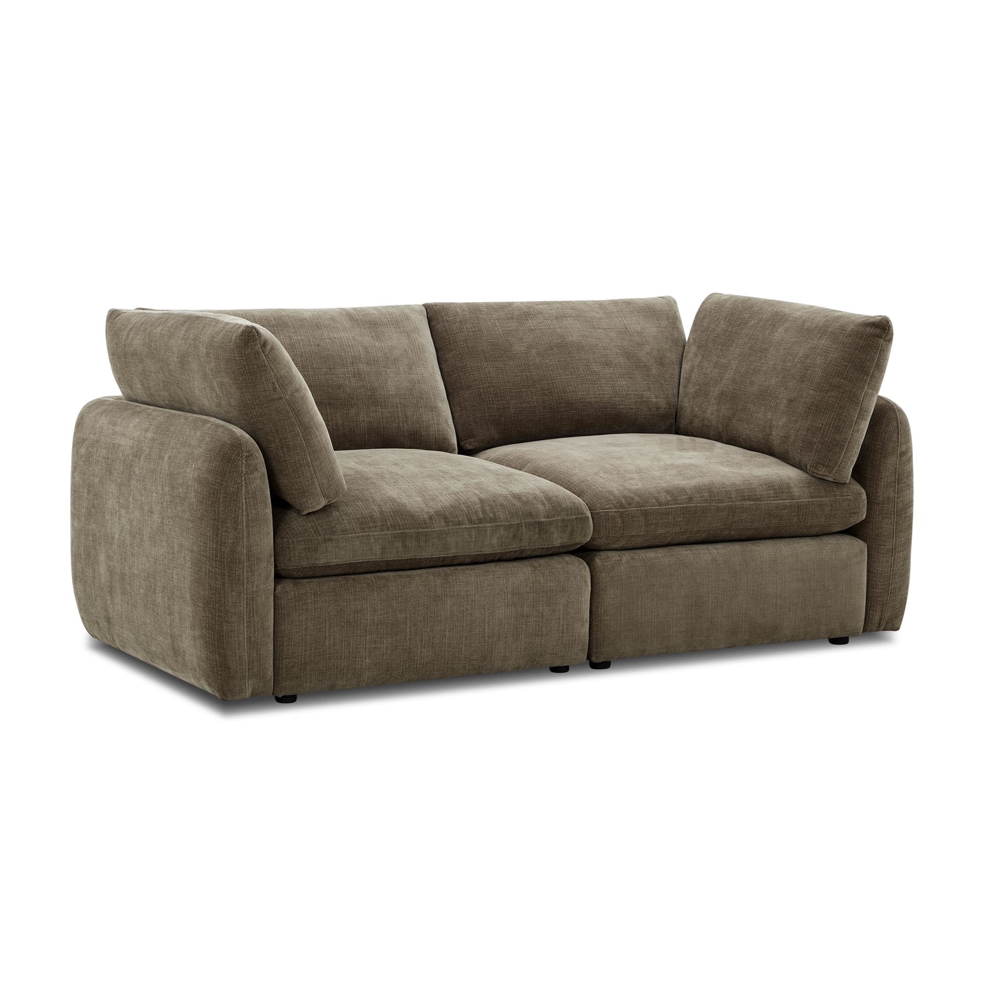 Tonga Modular 2-Piece Apartment Sofa | Clove Brown