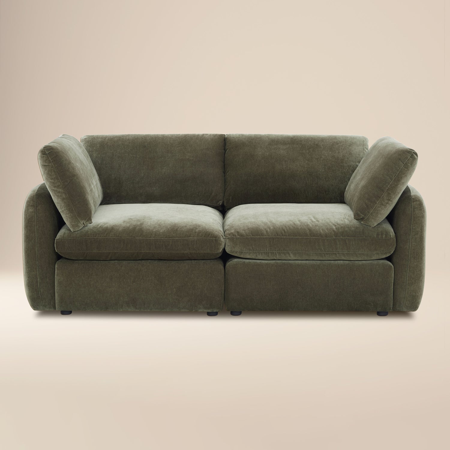 Tonga Modular 2-Piece Apartment Sofa | Lume Green 
