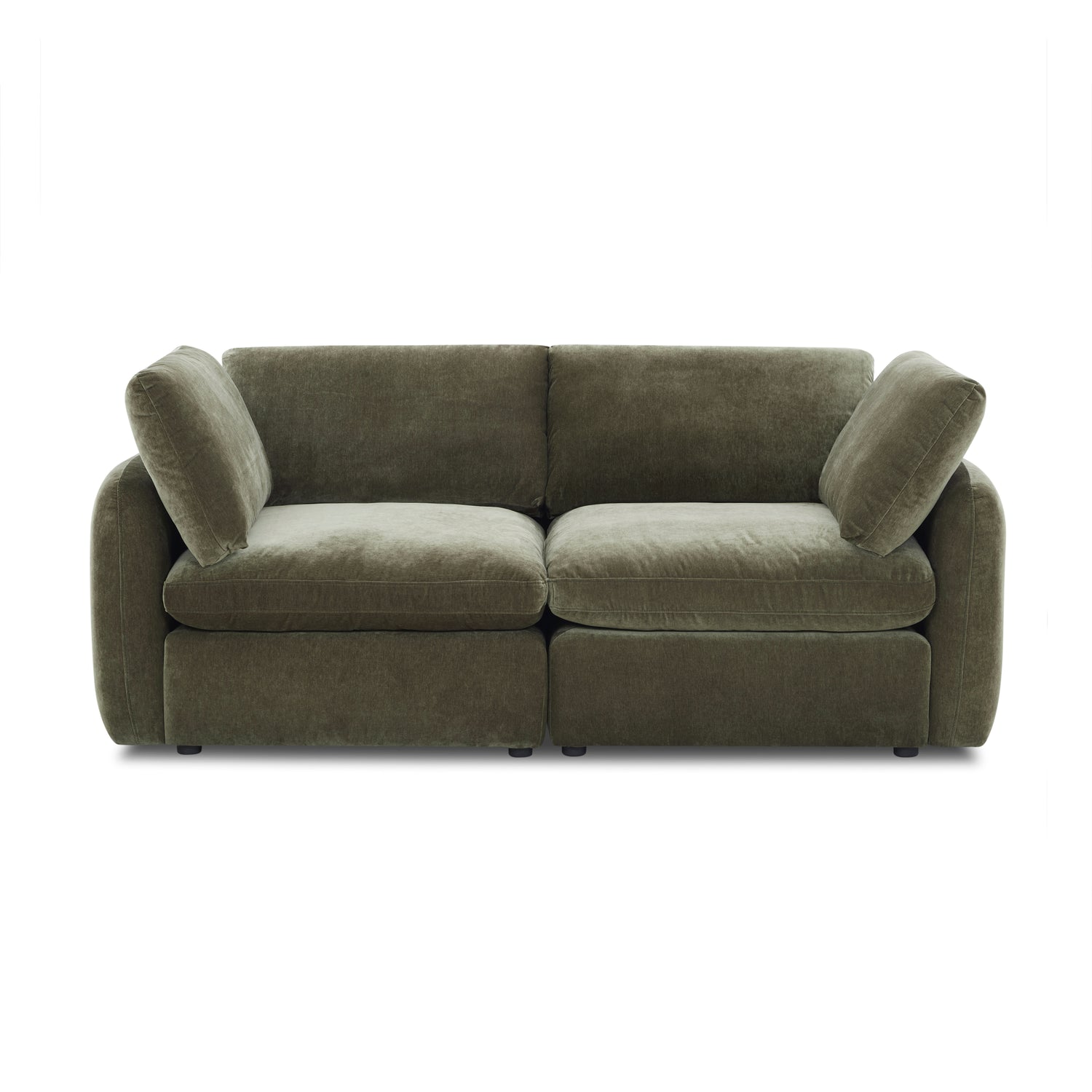 Tonga Modular 2-Piece Apartment Sofa | Lume Green 