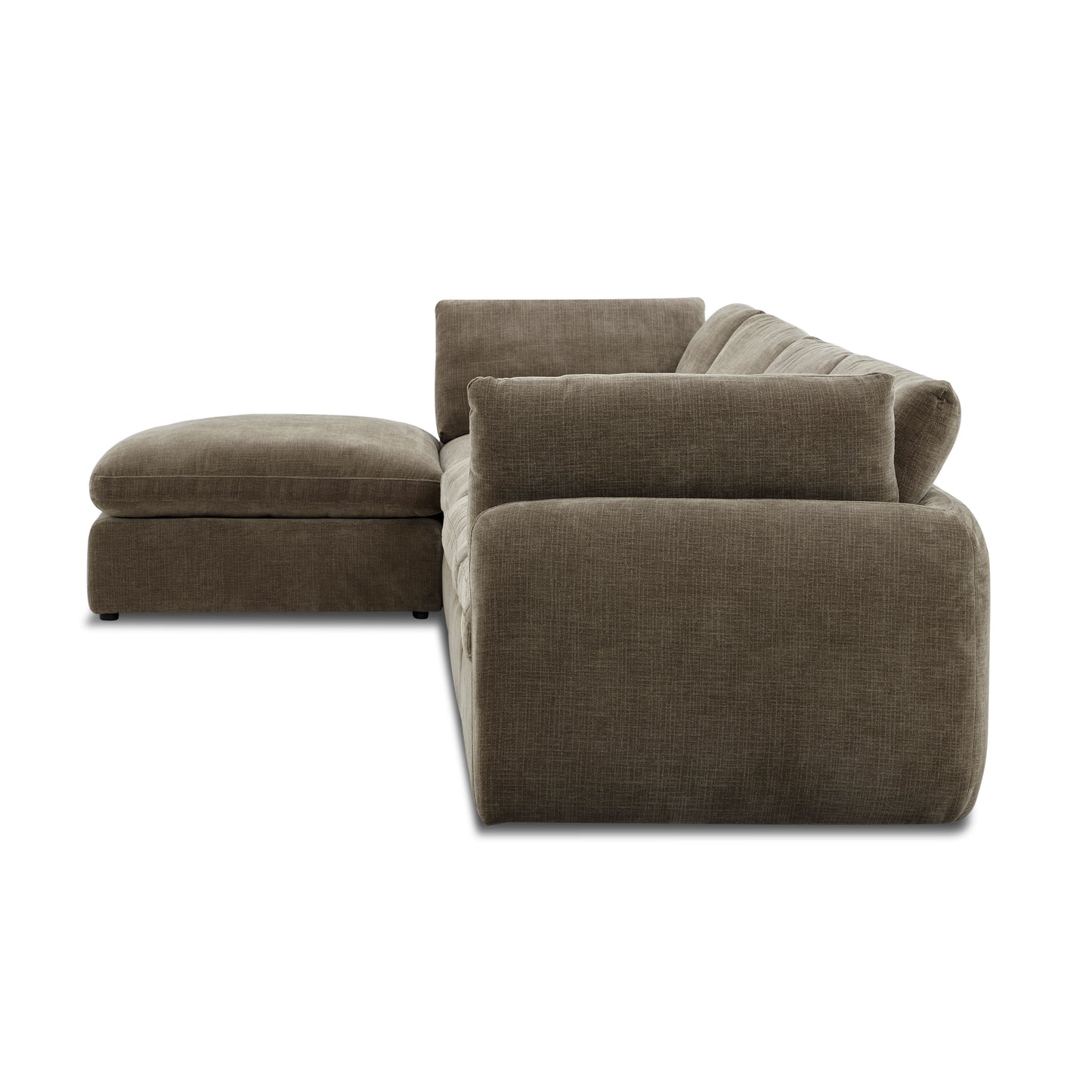 Tonga Modular 5-Piece L-Shaped Sectional with Reversible Ottoman | Clove Brown