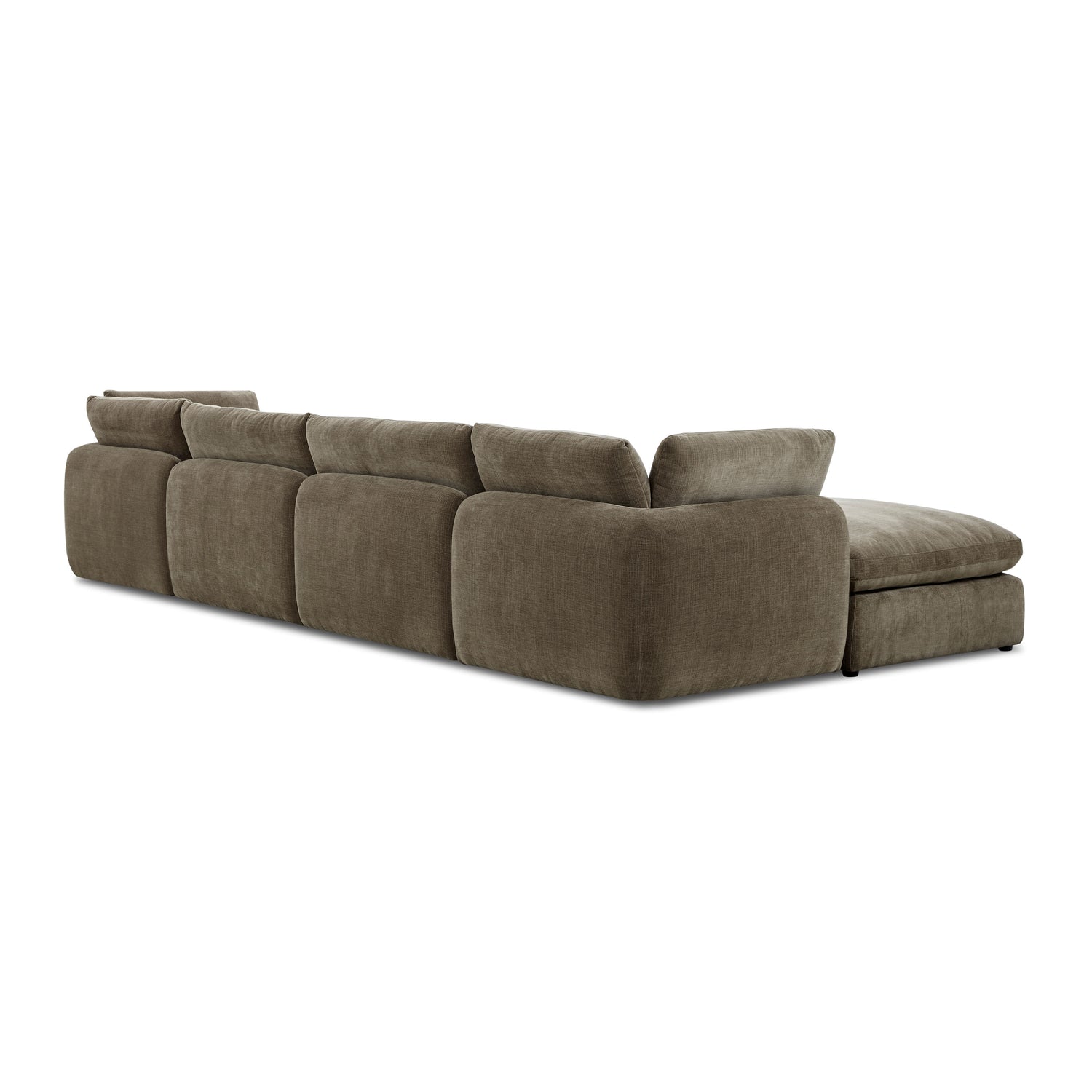 Tonga Modular 5-Piece L-Shaped Sectional with Reversible Ottoman | Clove Brown 