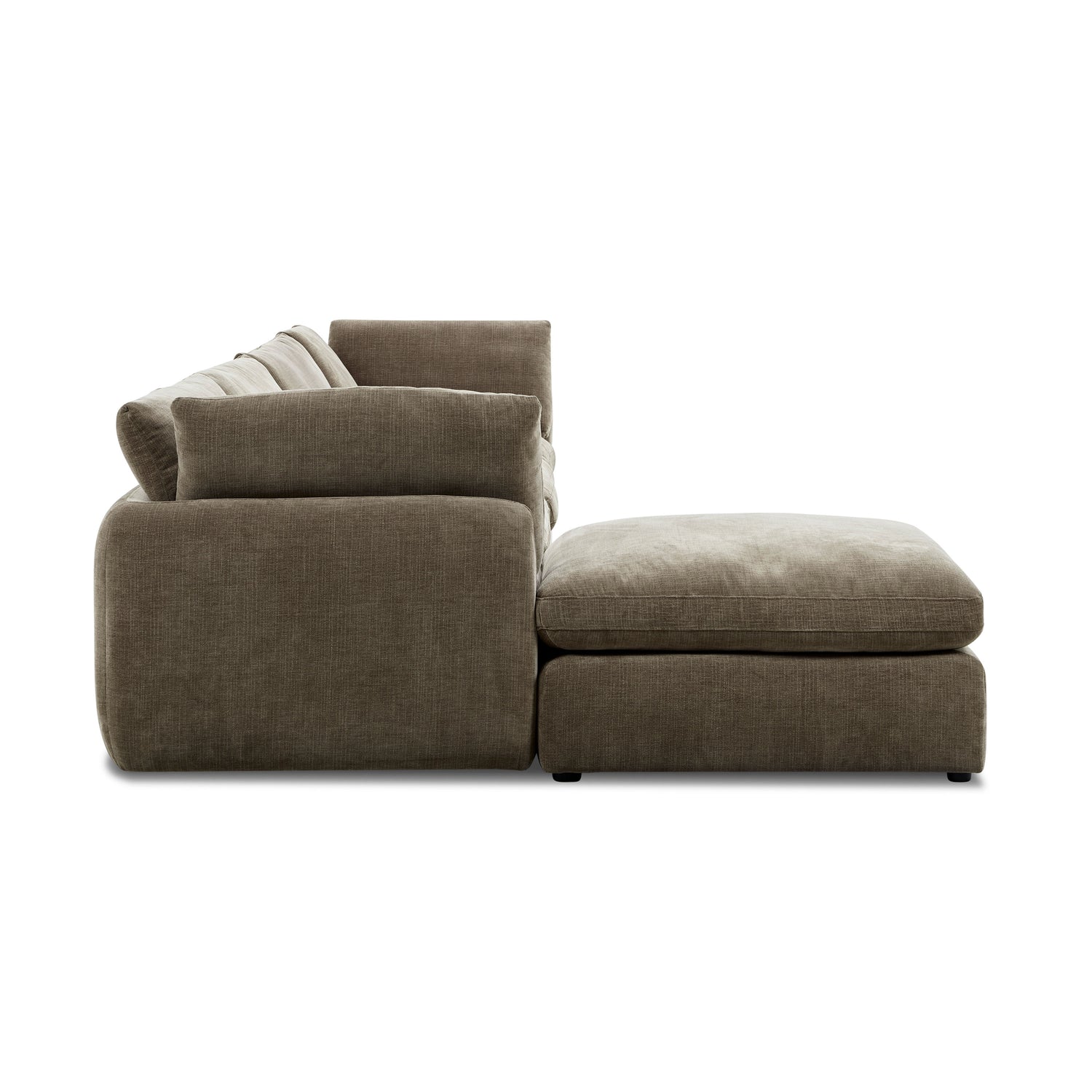 Tonga Modular 5-Piece L-Shaped Sectional with Reversible Ottoman | Clove Brown 