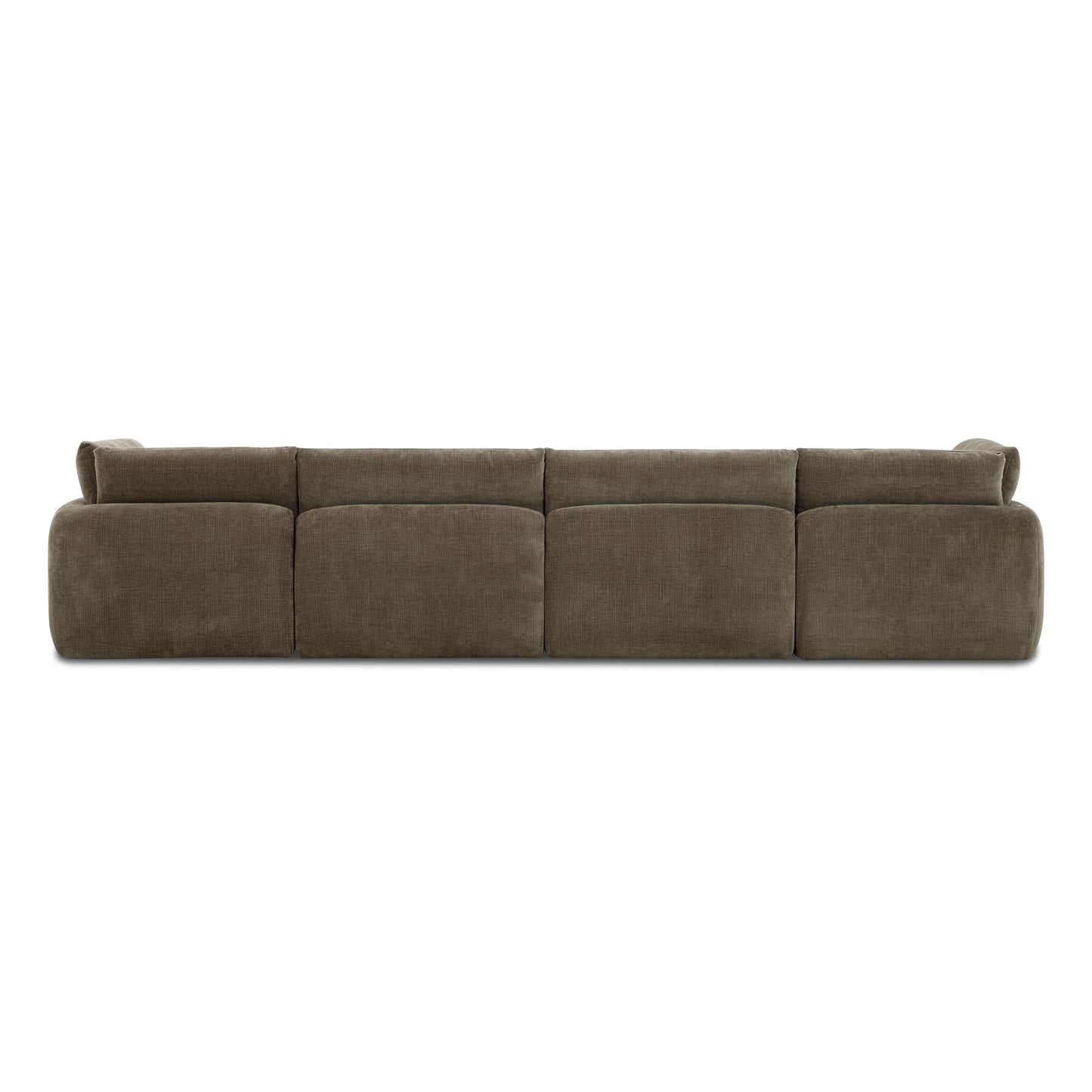 Tonga Modular 5-Piece L-Shaped Sectional with Reversible Ottoman | Clove Brown